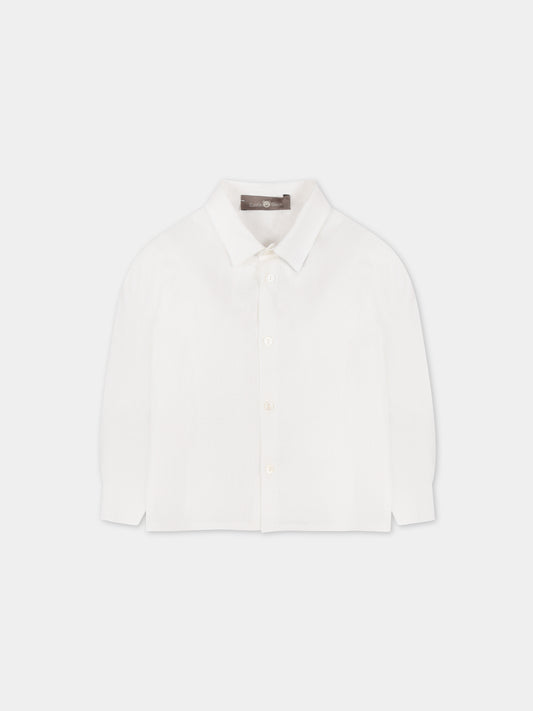 Camicia bianca per neonato,Little Bear,6233 BIANCO