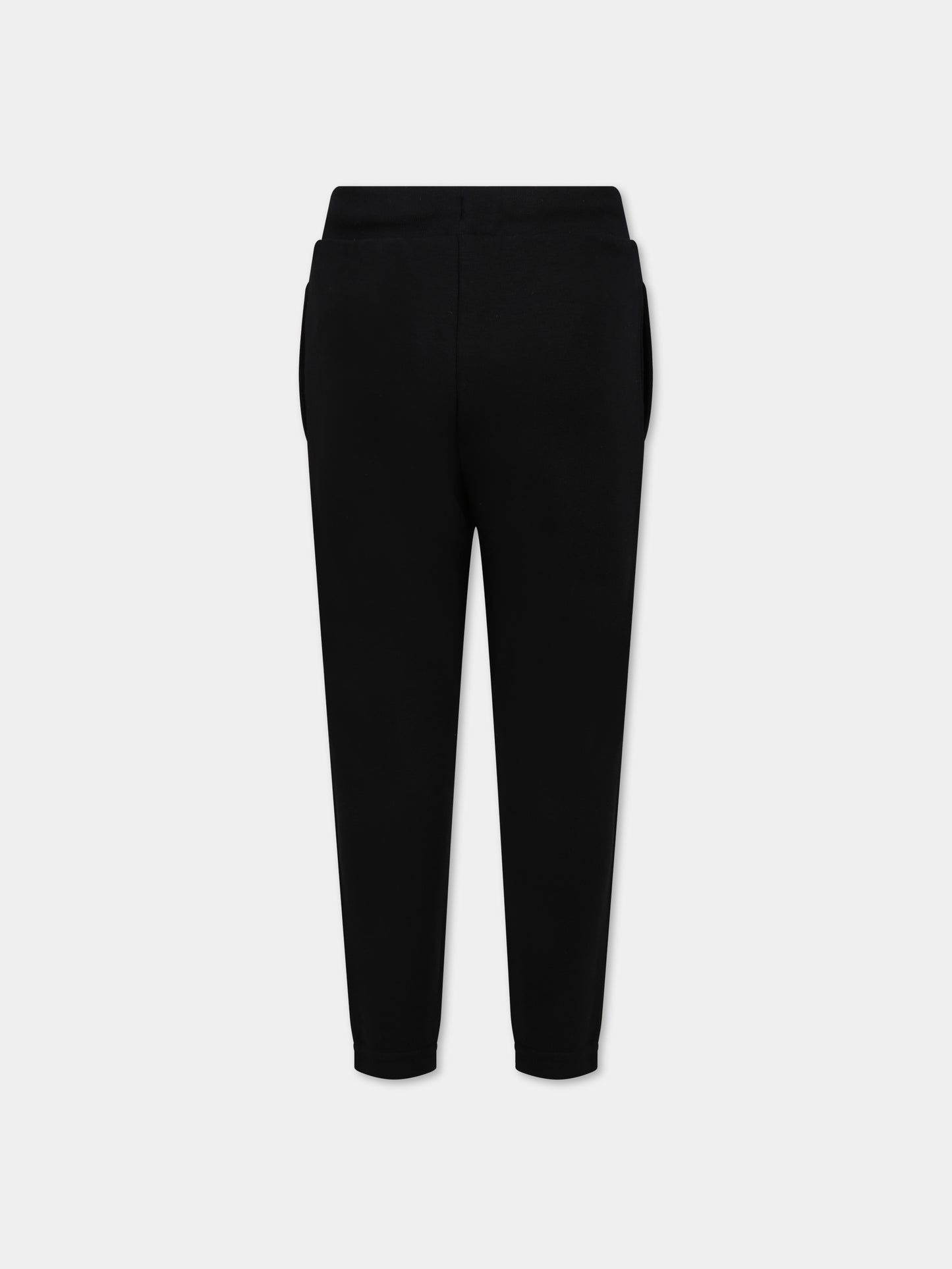 Pantaloni nero per bambino con logo,Karl Lagerfeld Kids,Z24156 09B