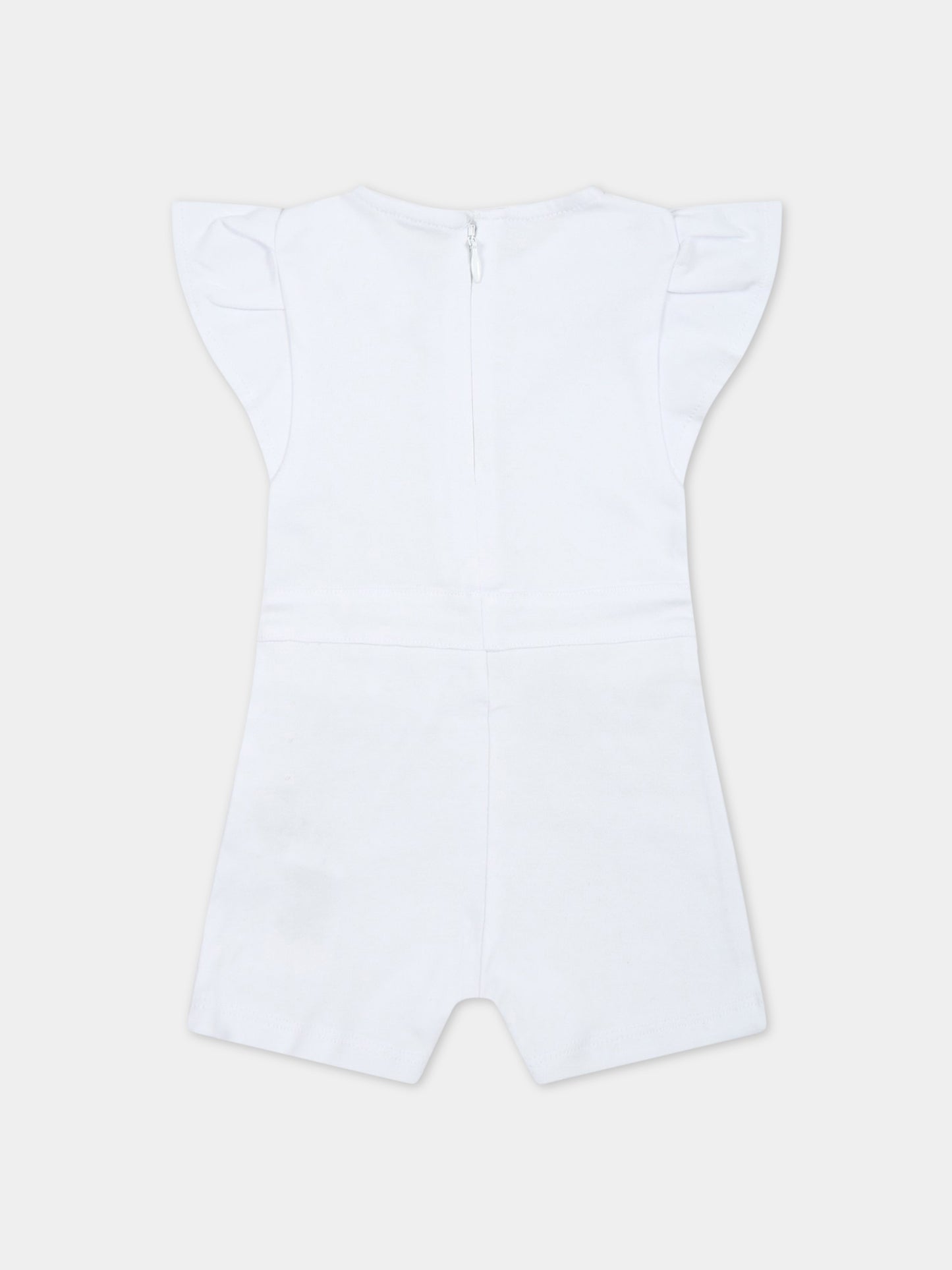 Pagliaccetto bianco per neonata con Choupette,Karl Lagerfeld Kids,Z94071 10P