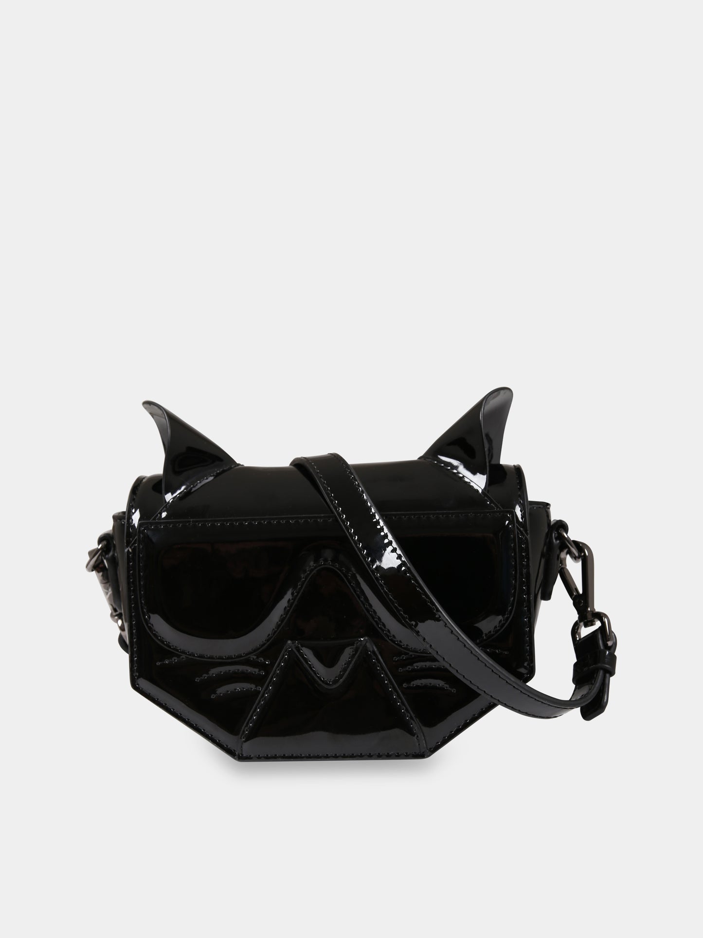 Borsa nera per bambina con logo,Karl Lagerfeld Kids,Z10155 09B