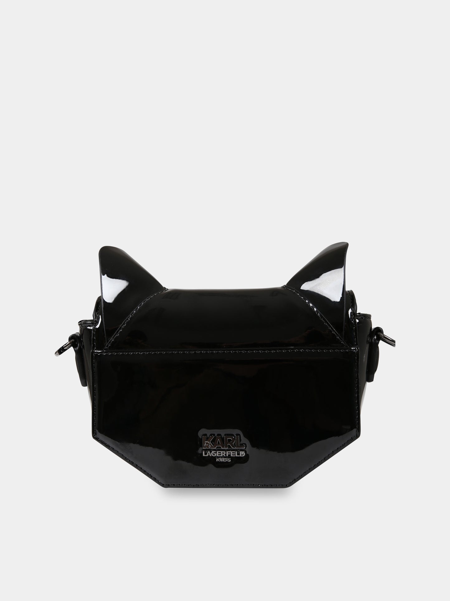 Borsa nera per bambina con logo,Karl Lagerfeld Kids,Z10155 09B