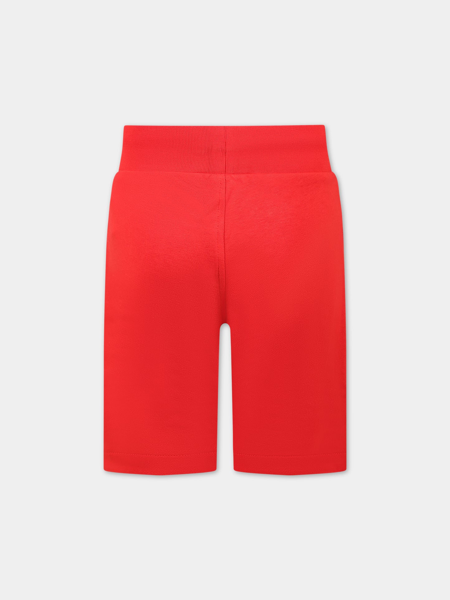 Shorts rosso per bambino con logo,Hugo,G24101 990