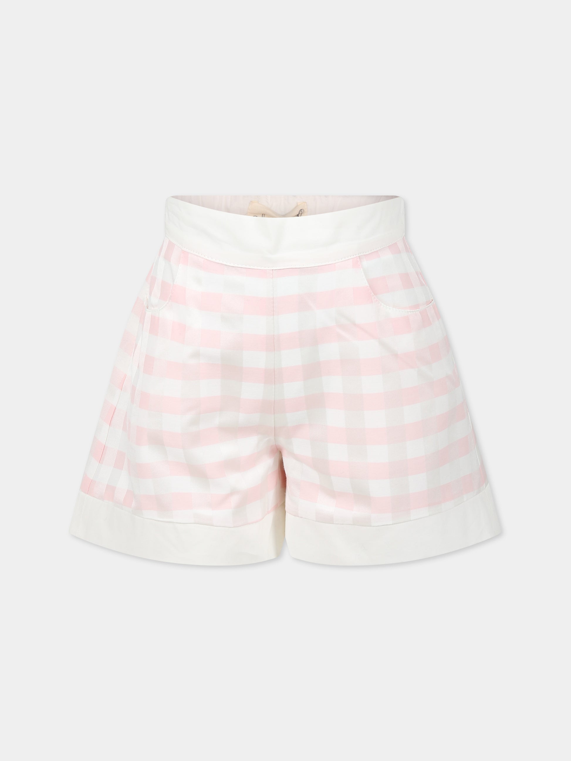 Shorts rosa per neonata,Le Petit Coco,LFBE027 CQ304 C004