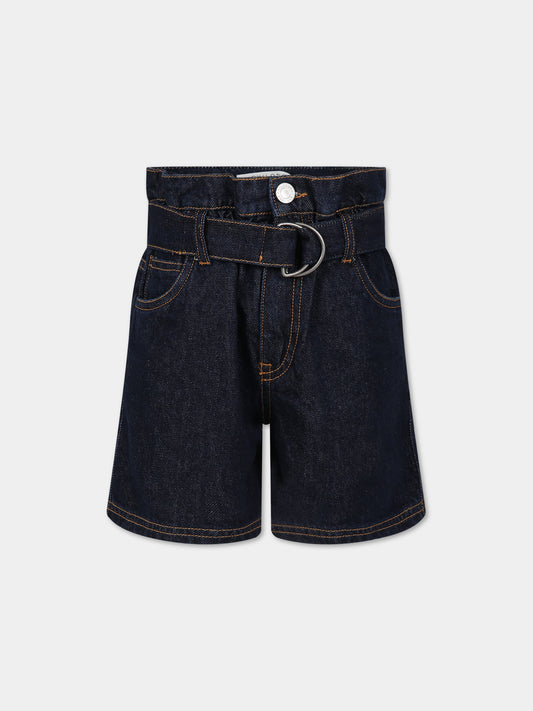 Shorts blu per bambina con logo,Philosophy,PJBE68 DF007 4020