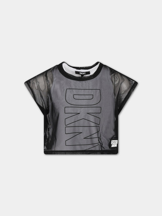 Completo multicolor per bambina con logo,Dkny,D35S83 09B