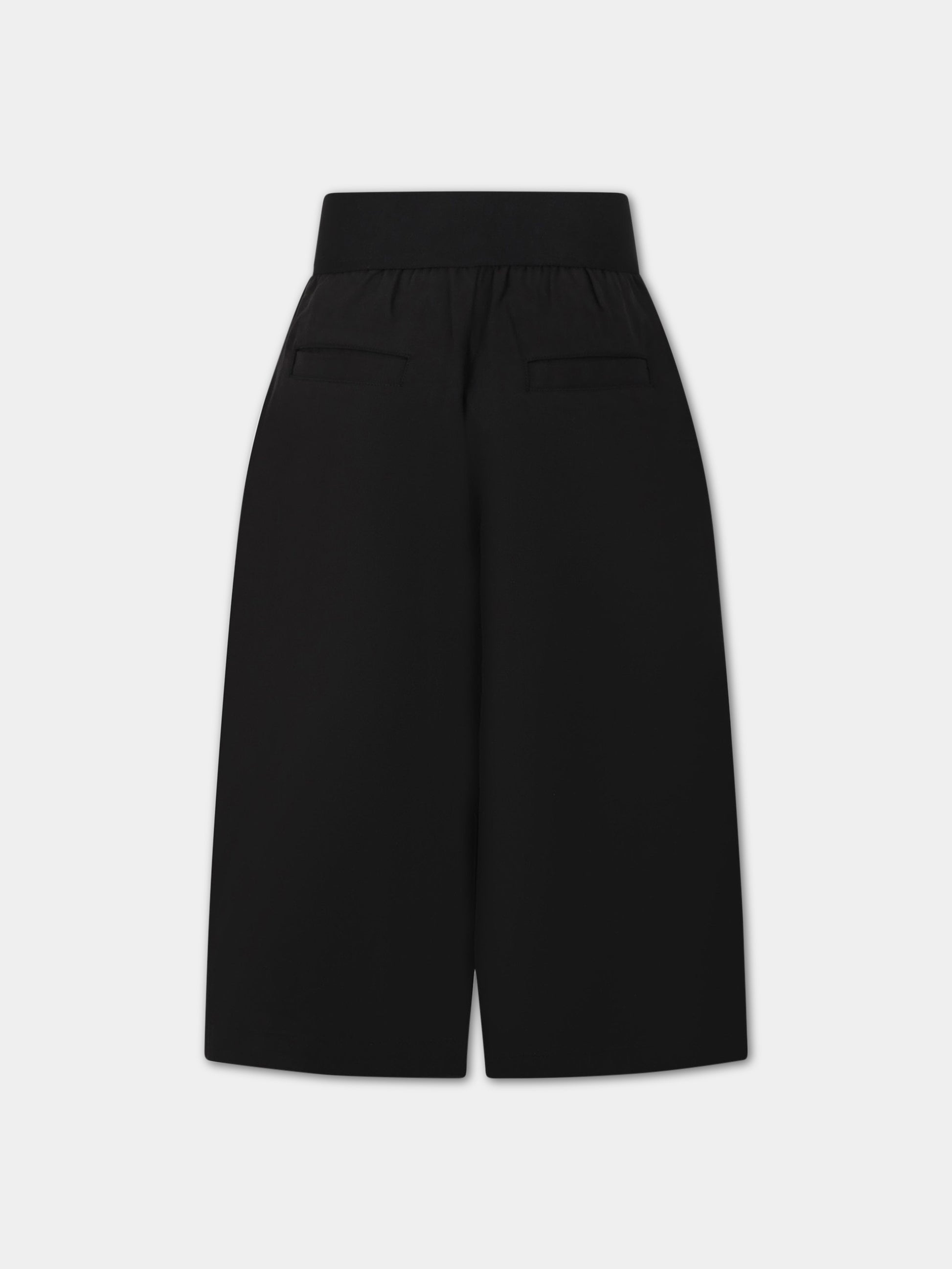 Pantaloni neri per bambina con logo,Dkny,D34A98 09B