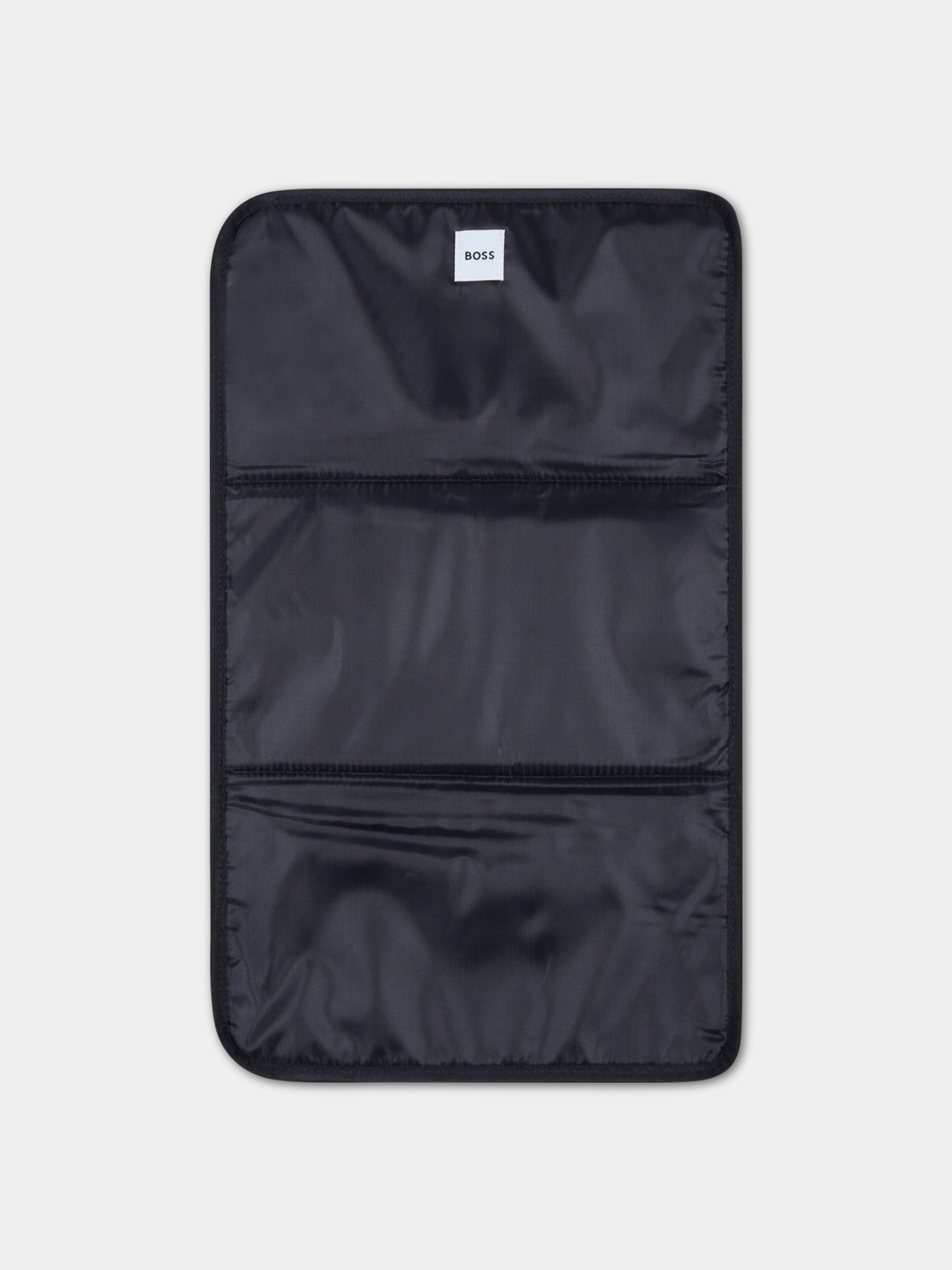 Borsa-mamma blu per neonato con patch logato,Boss,J90309  849