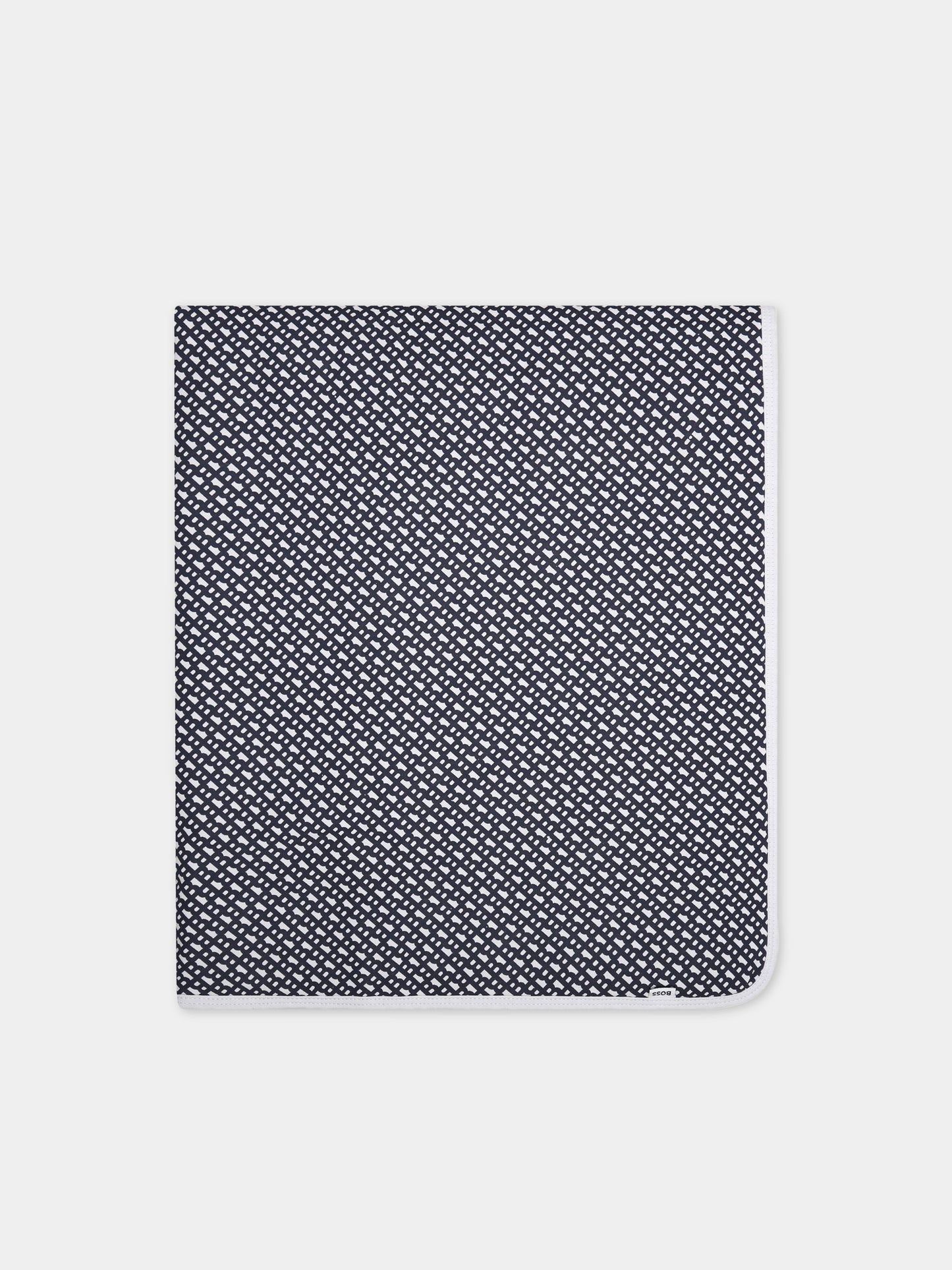 Coperta blu per neonato con logo,Boss,J90317 849