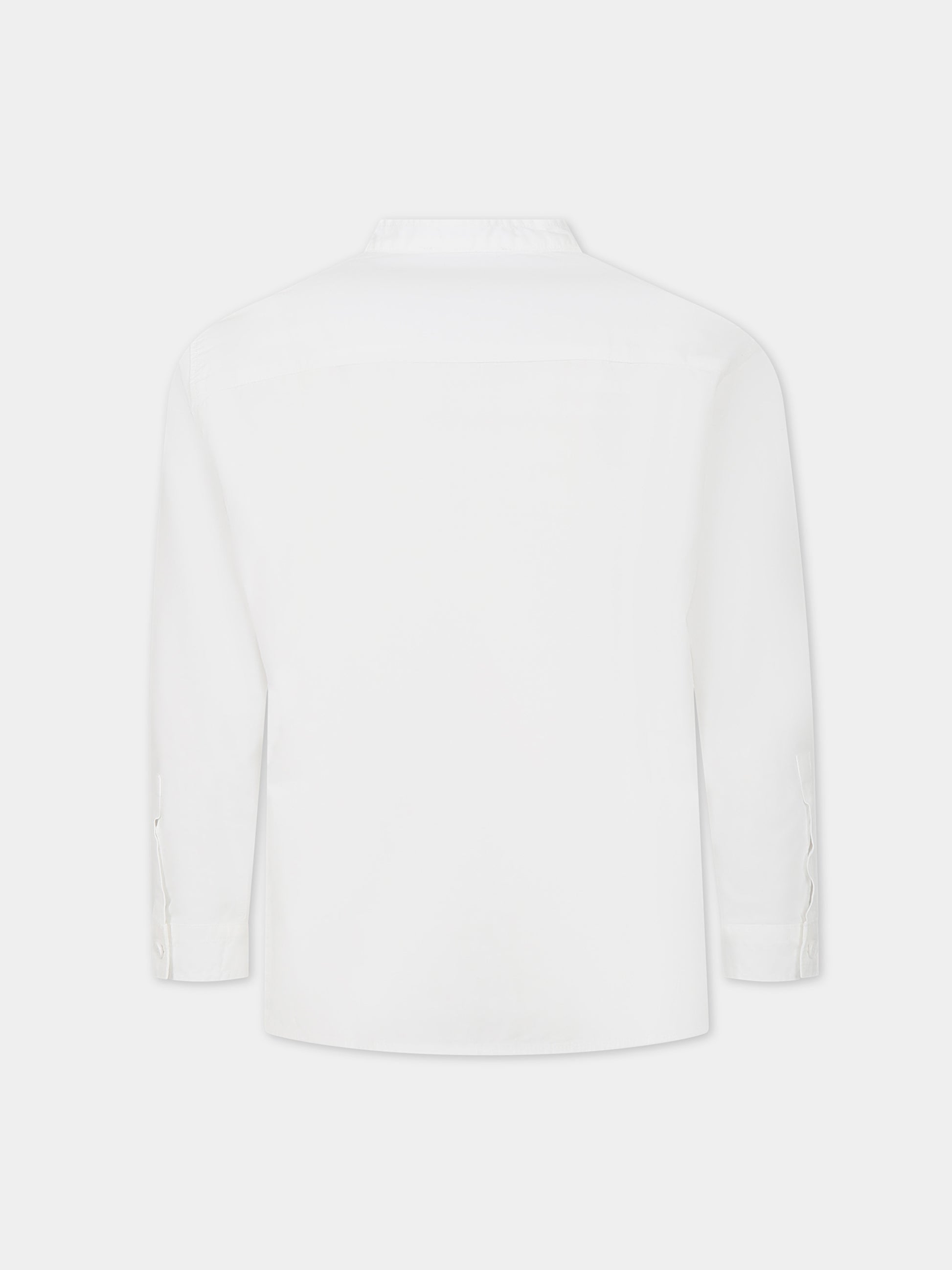 Camicia bianca per bambino con logo,Dondup Kids,DMCA82 CA01 B006