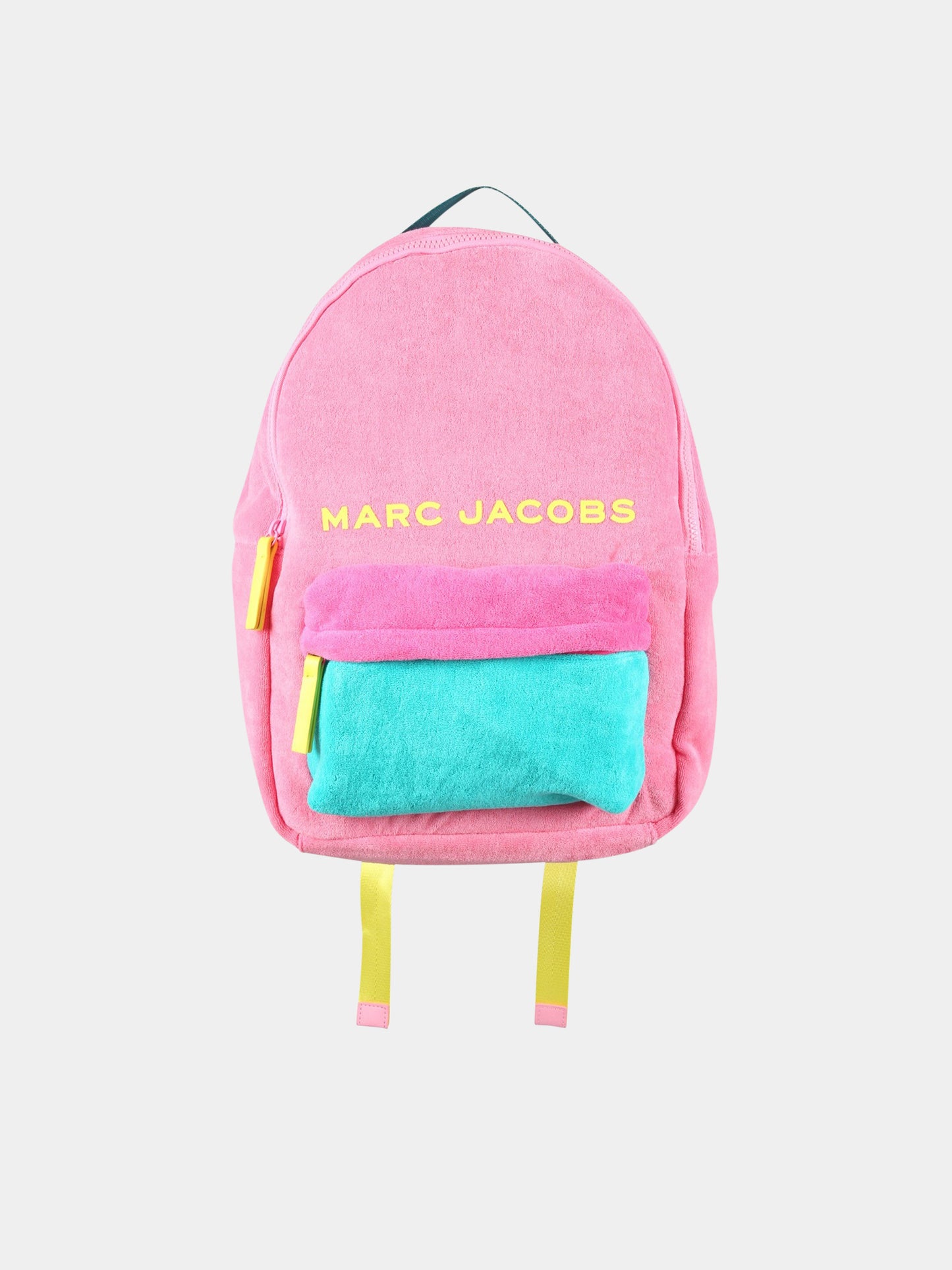 Zaino rosa per bambina con logo giallo,Little Marc Jacobs,W10211 Z41