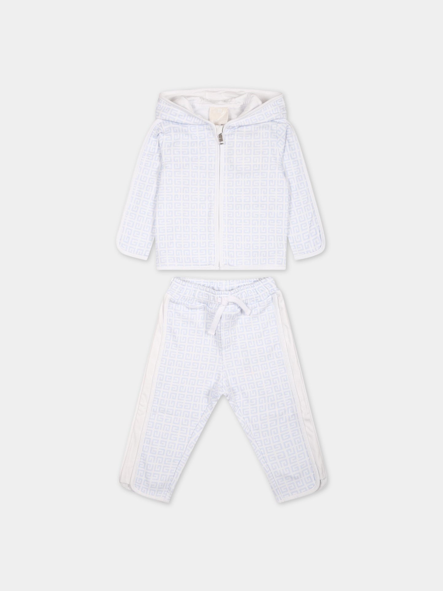 Tuta bianca per neonato con logo,Givenchy Kids,H98169 771