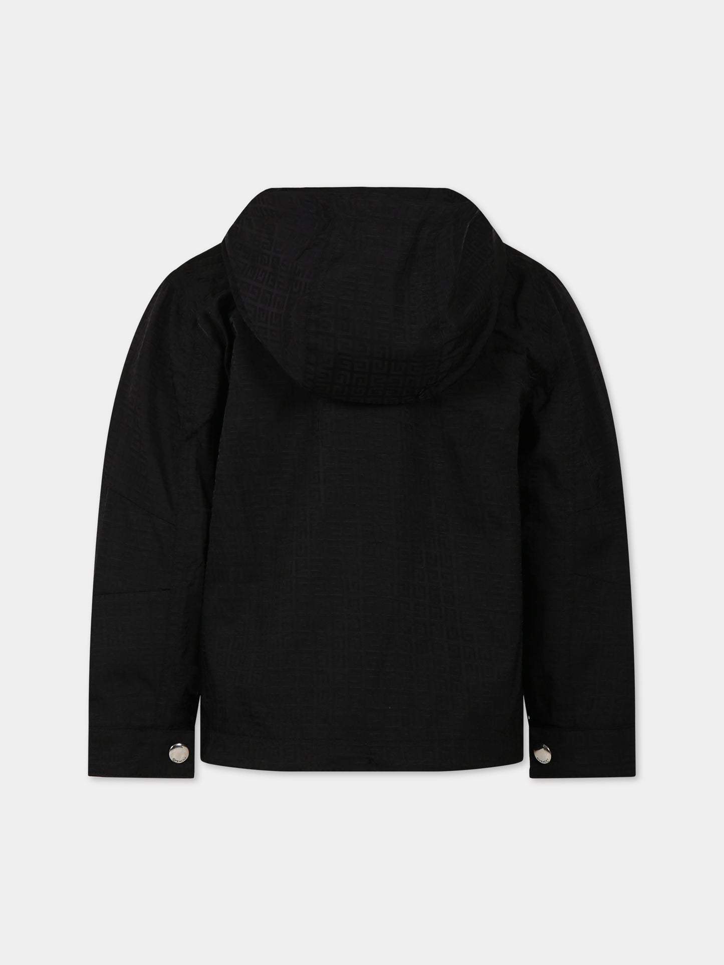 Giubbotto nero per bambino con logo,Givenchy Kids,H26125 09B