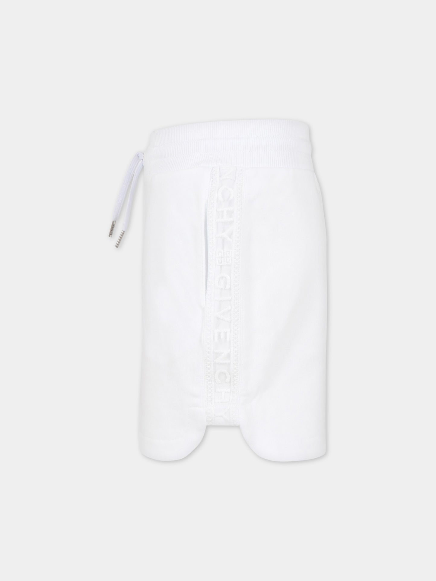 Gonna bianca per bambina con logo,Givenchy Kids,H13179 10P