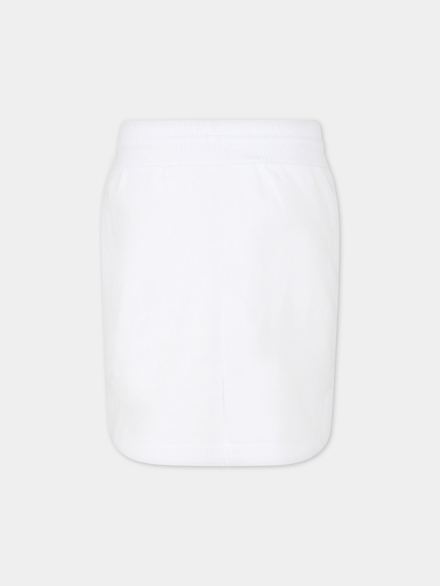 Gonna bianca per bambina con logo,Givenchy Kids,H13179 10P