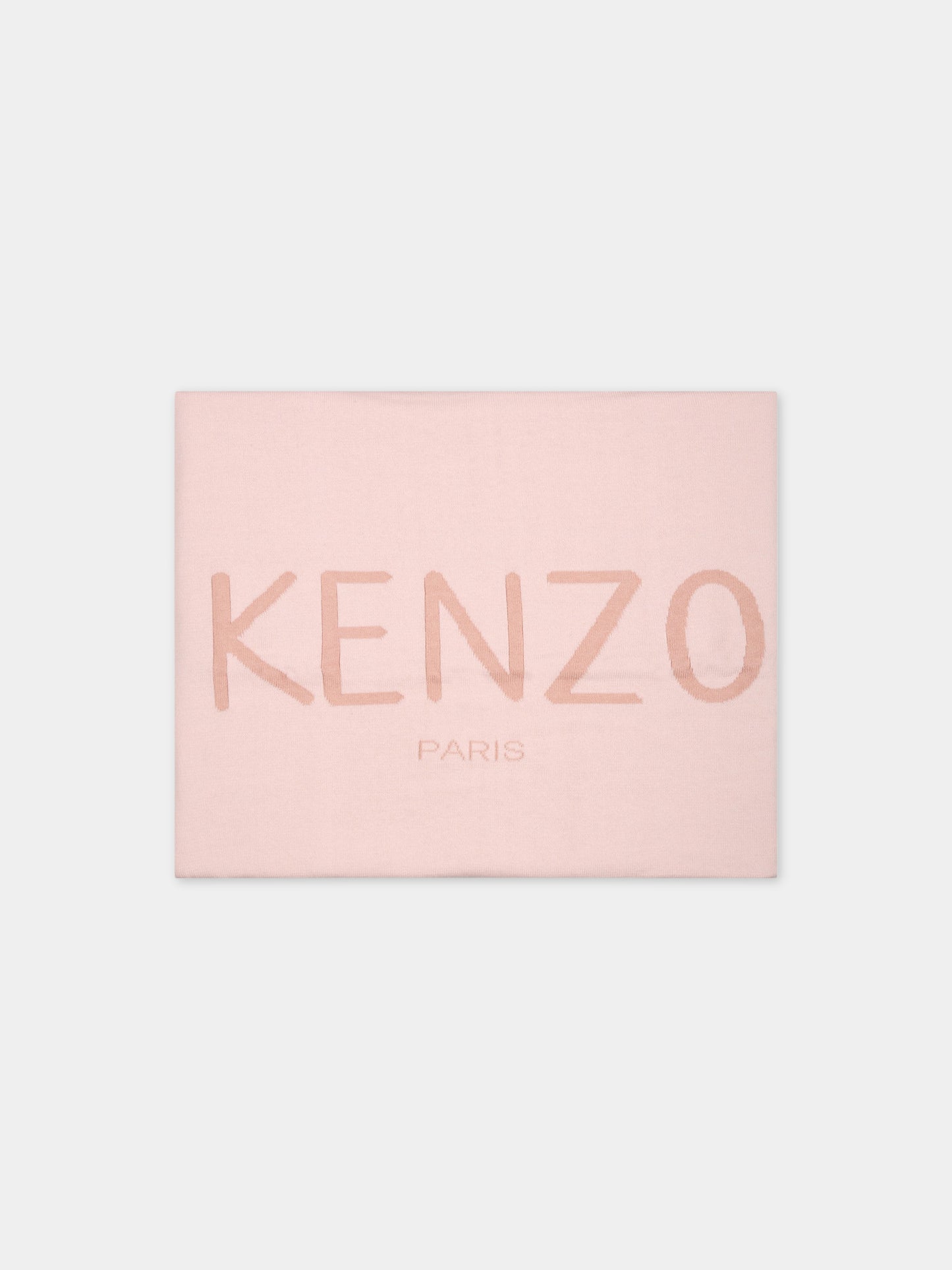 Coperta rosa per bambina con logo,Kenzo Kids,K90098 453