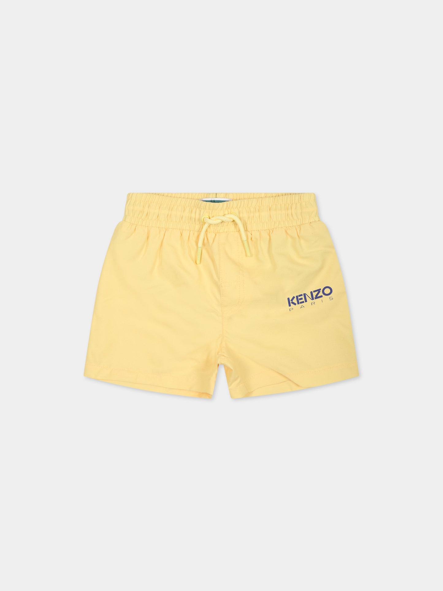 Boxer-mare giallo per bambino con logo,Kenzo Kids,K00036 524