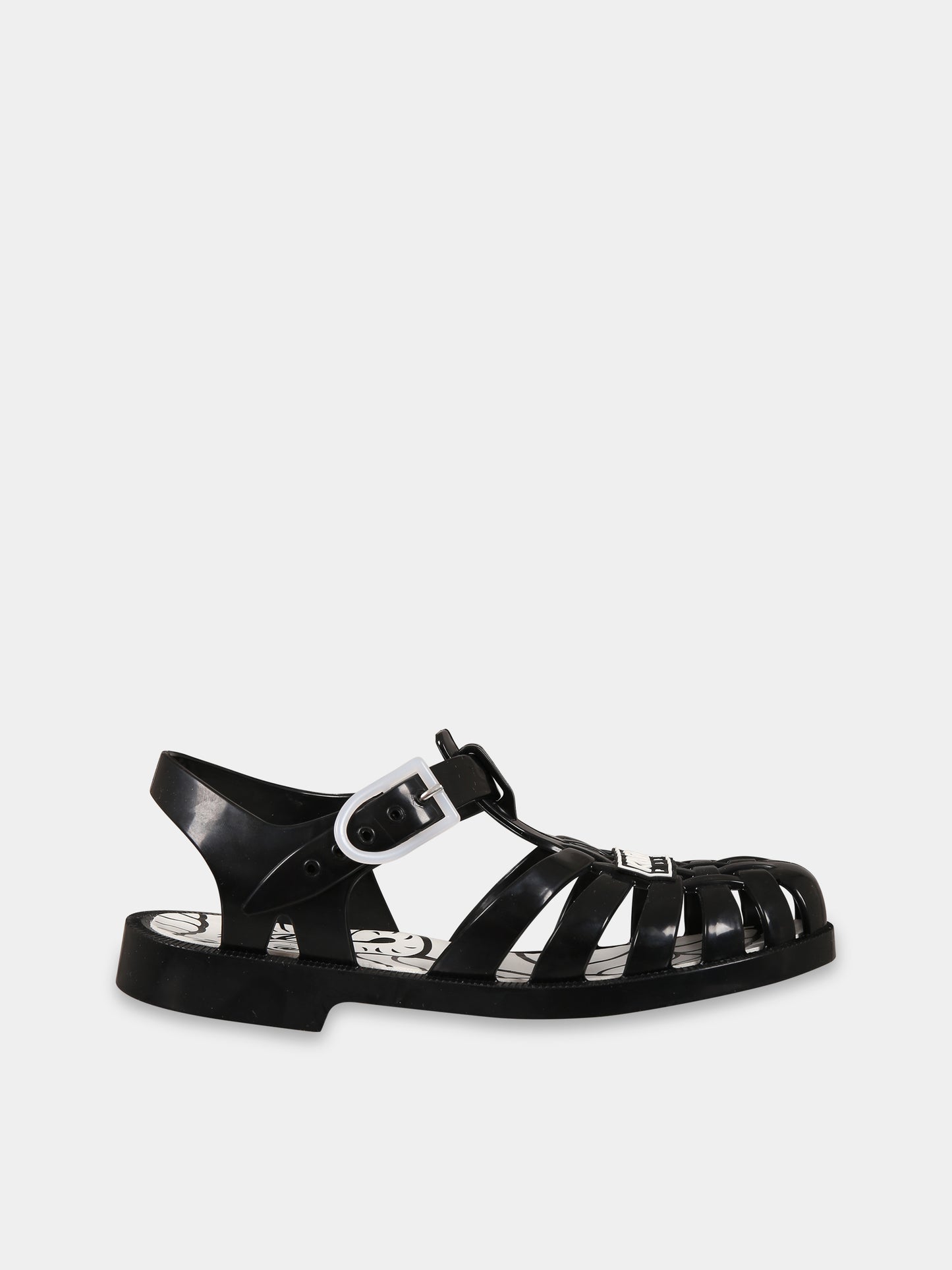 Sandali nero per bambini con logo,Kenzo Kids,K59070 09B