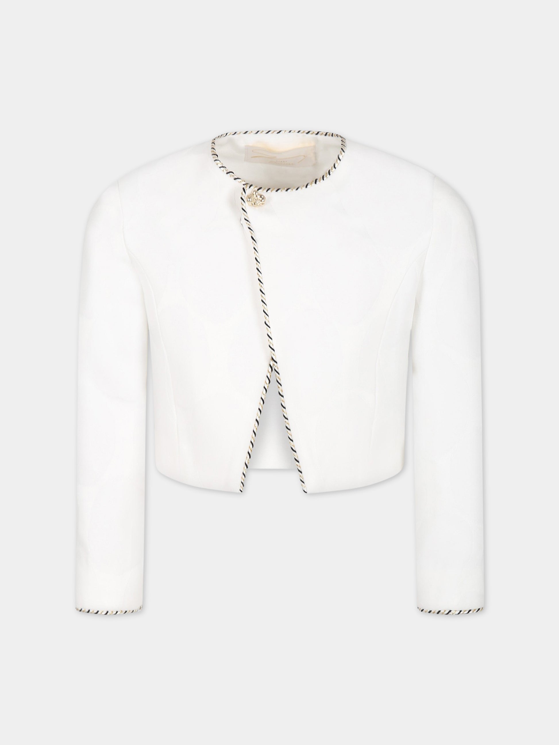 Giacca bianca per bambina,Genny,GFGC001 TV658 B001