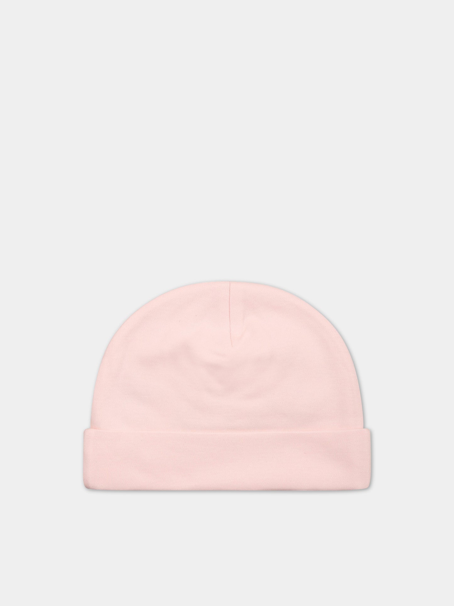 Cappello rosa per neonata con logo,Ermanno Scervino Junior,SNCP001C JE199 C001