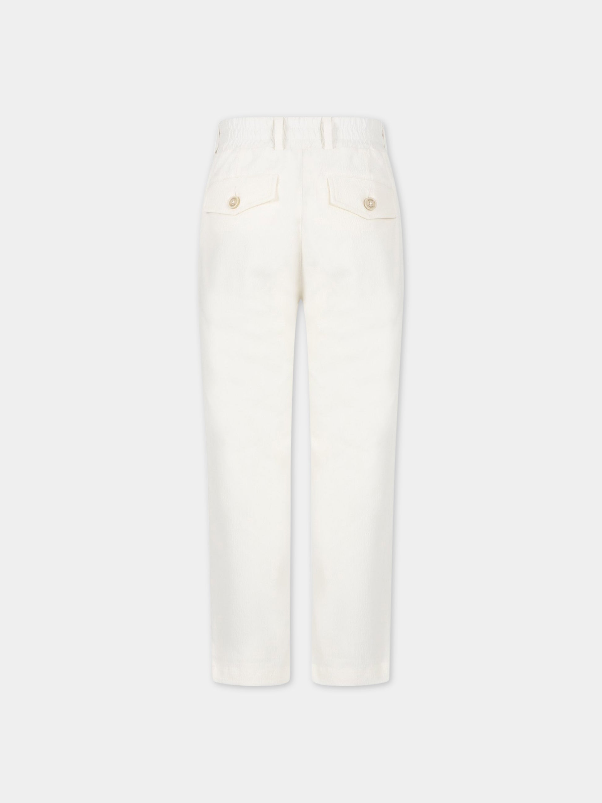 Pantaloni bianchi per bambino,Eleventy,ES6P20 G0087 105