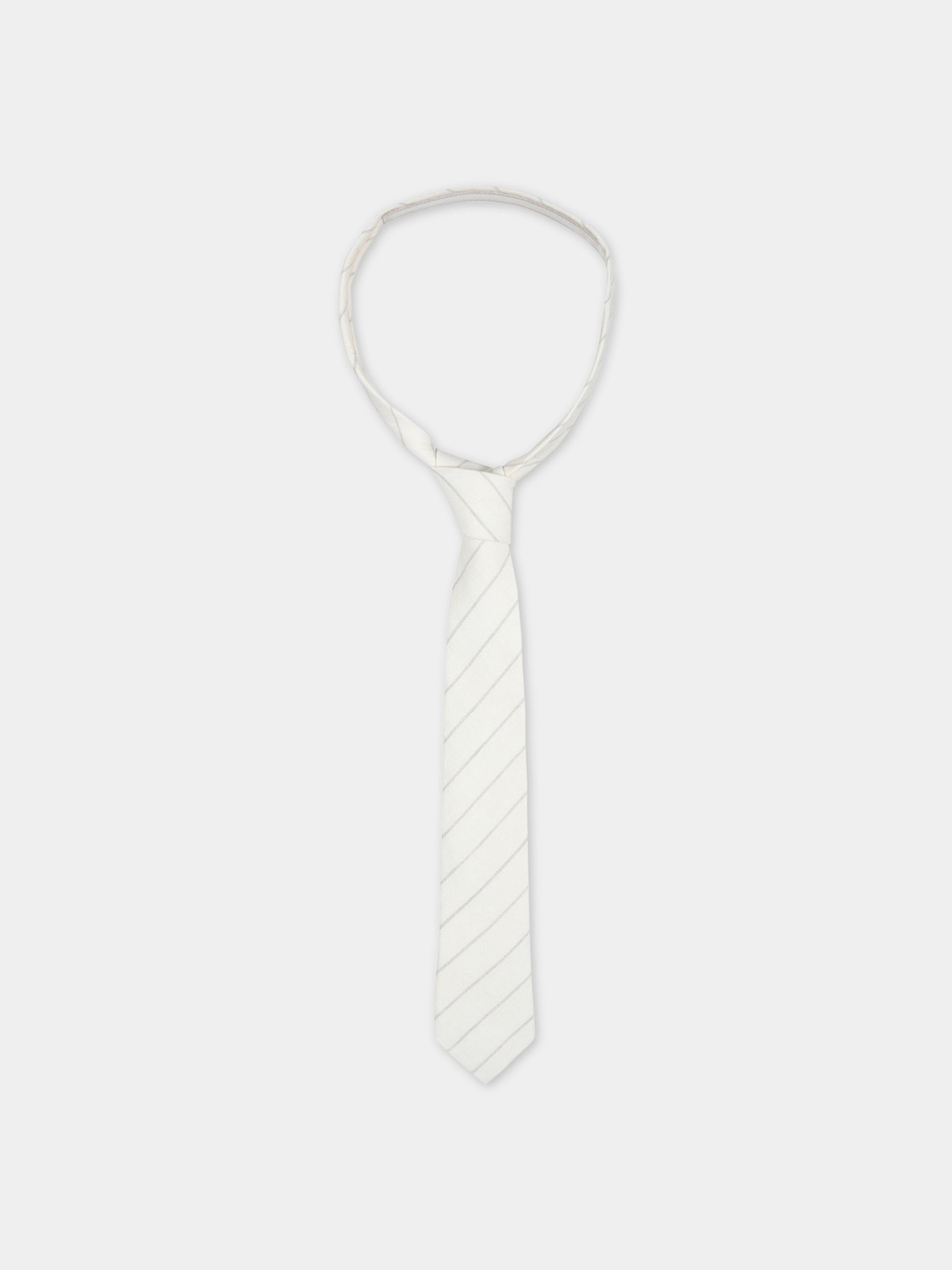 Cravatta avorio per bambino,Eleventy,ES0P94 G0086 105BG
