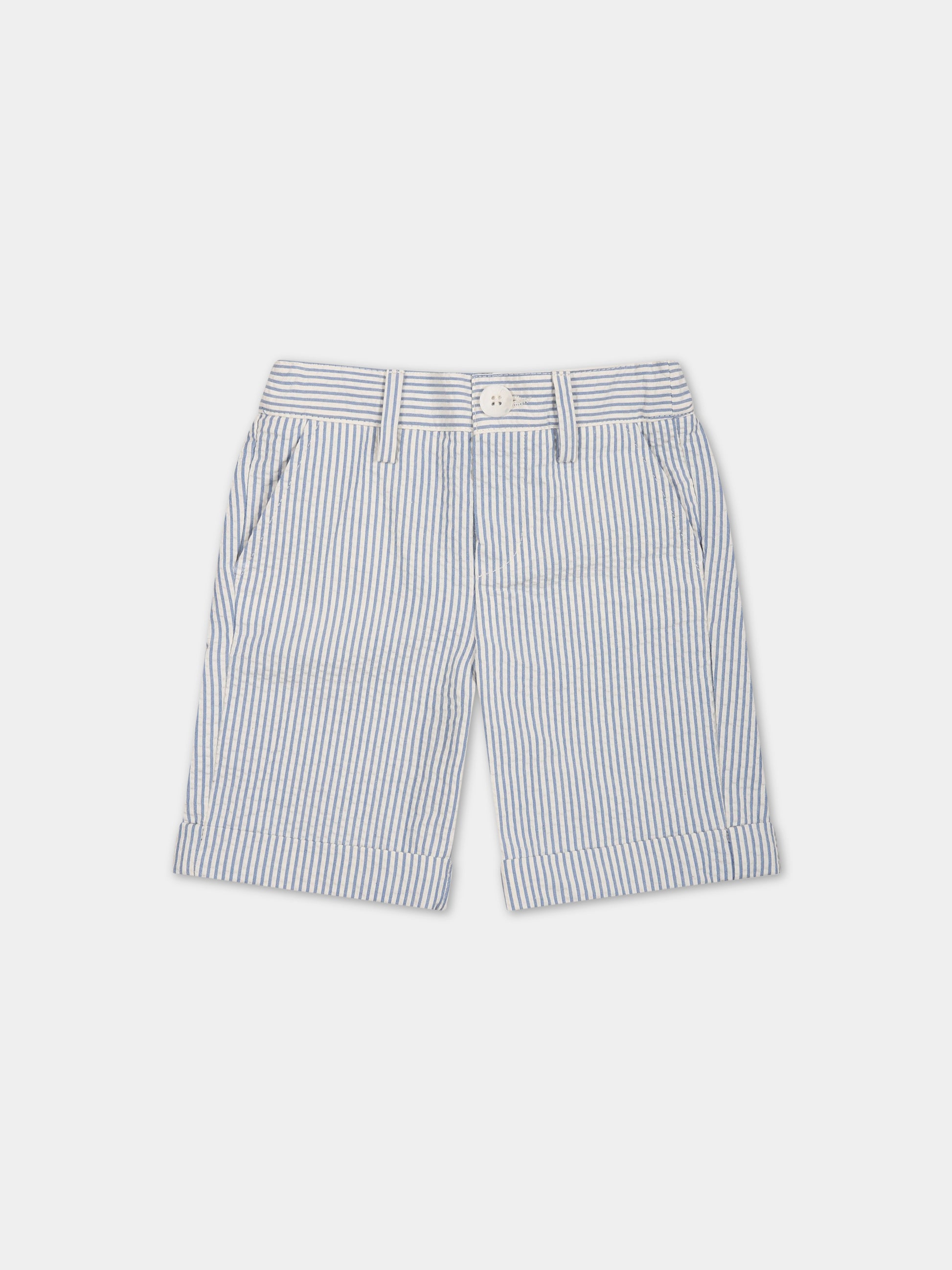 Shorts eleganti multicolor per neonato a righe,Fay Kids,FS6549 G0078 101CE