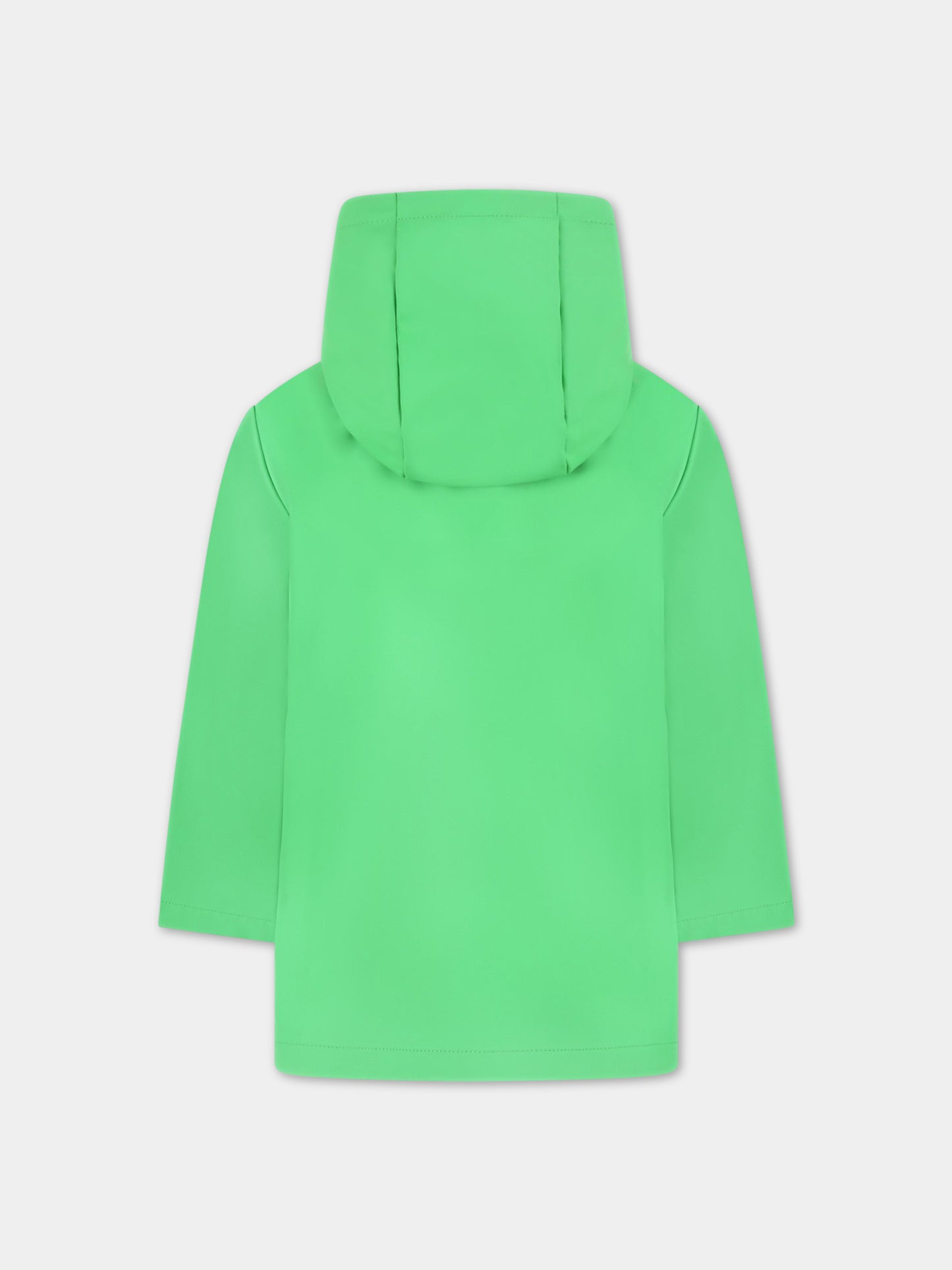 Impermeabile verde per bambini con ippopotami,Stella Mccartney Kids,TS2P87 Z0999 711