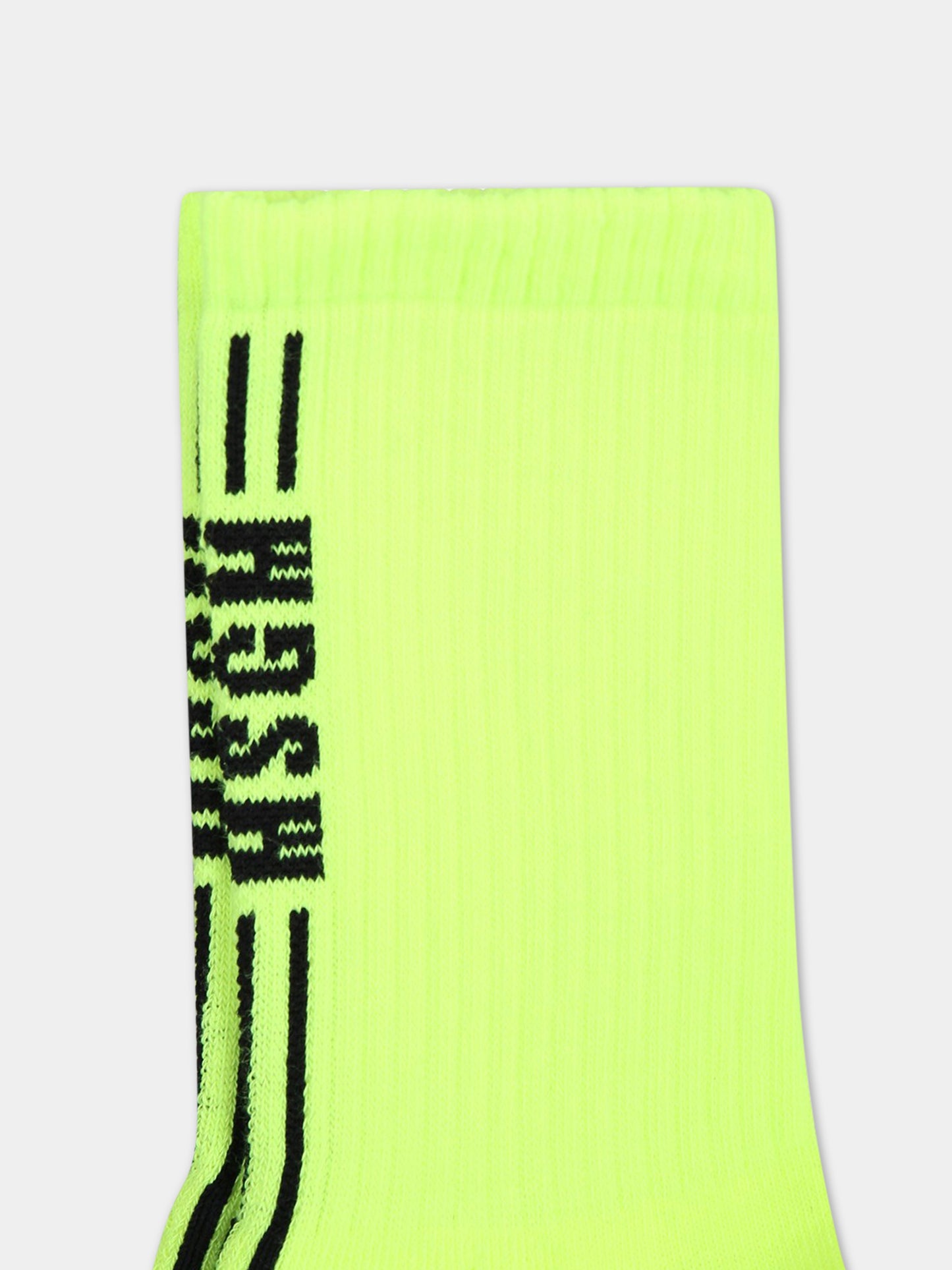 Calze gialle per bambino con logo,Msgm Kids,MS029347FL 023