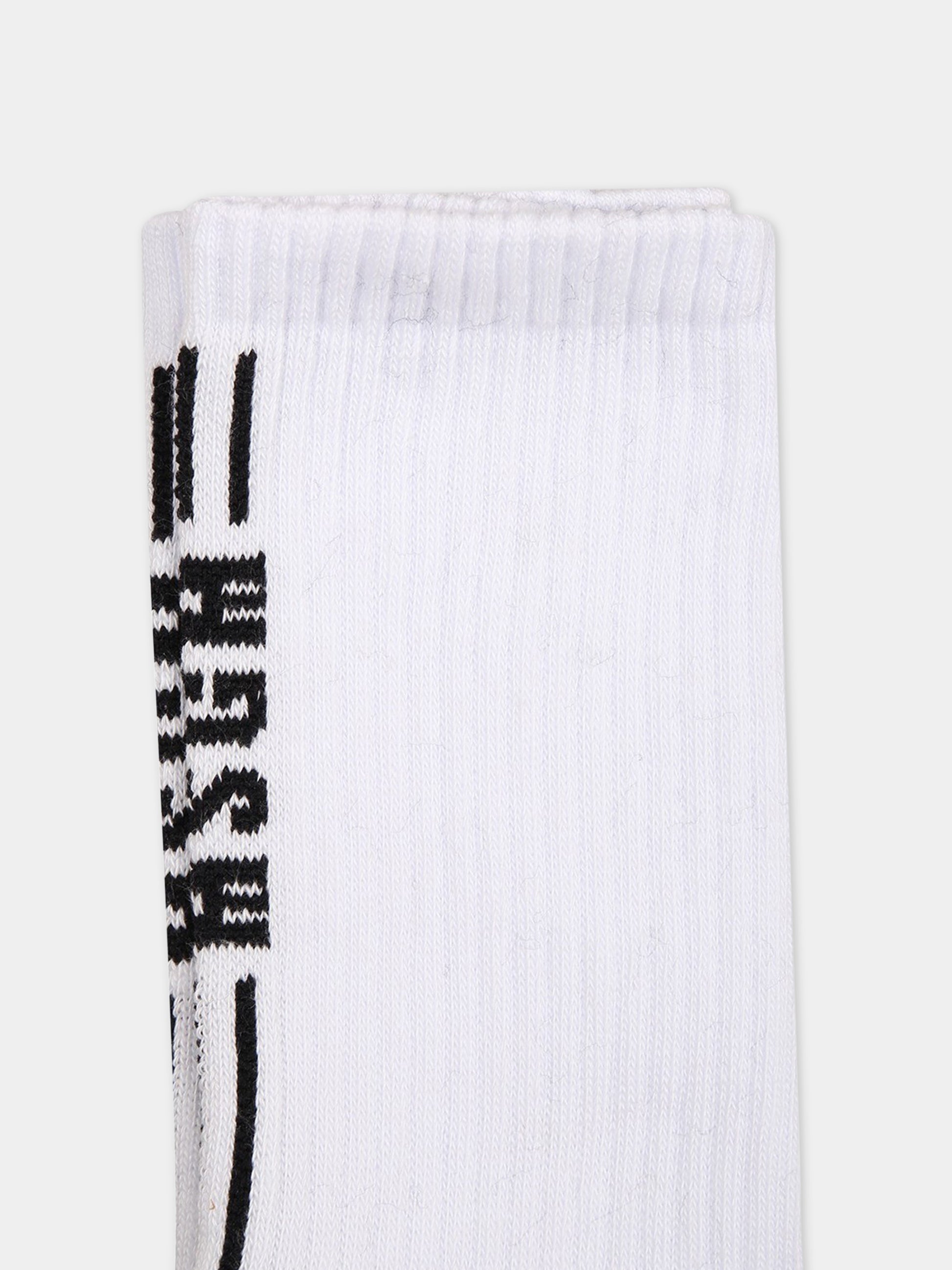 Calze bianche per bambino con logo,Msgm Kids,MS029347 001