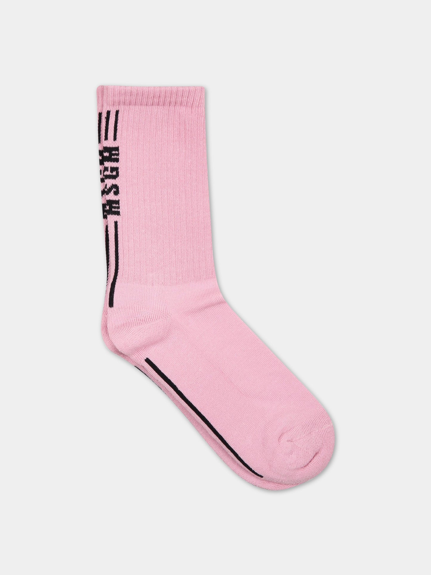 Calze rosa per bambino con logo,Msgm Kids,MS029347 042