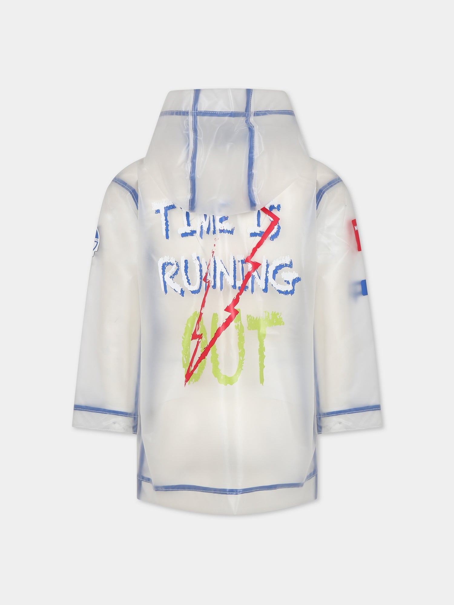 Giubbotto bianco per bambino con stampa e logo,North Sails,701903 000 C001