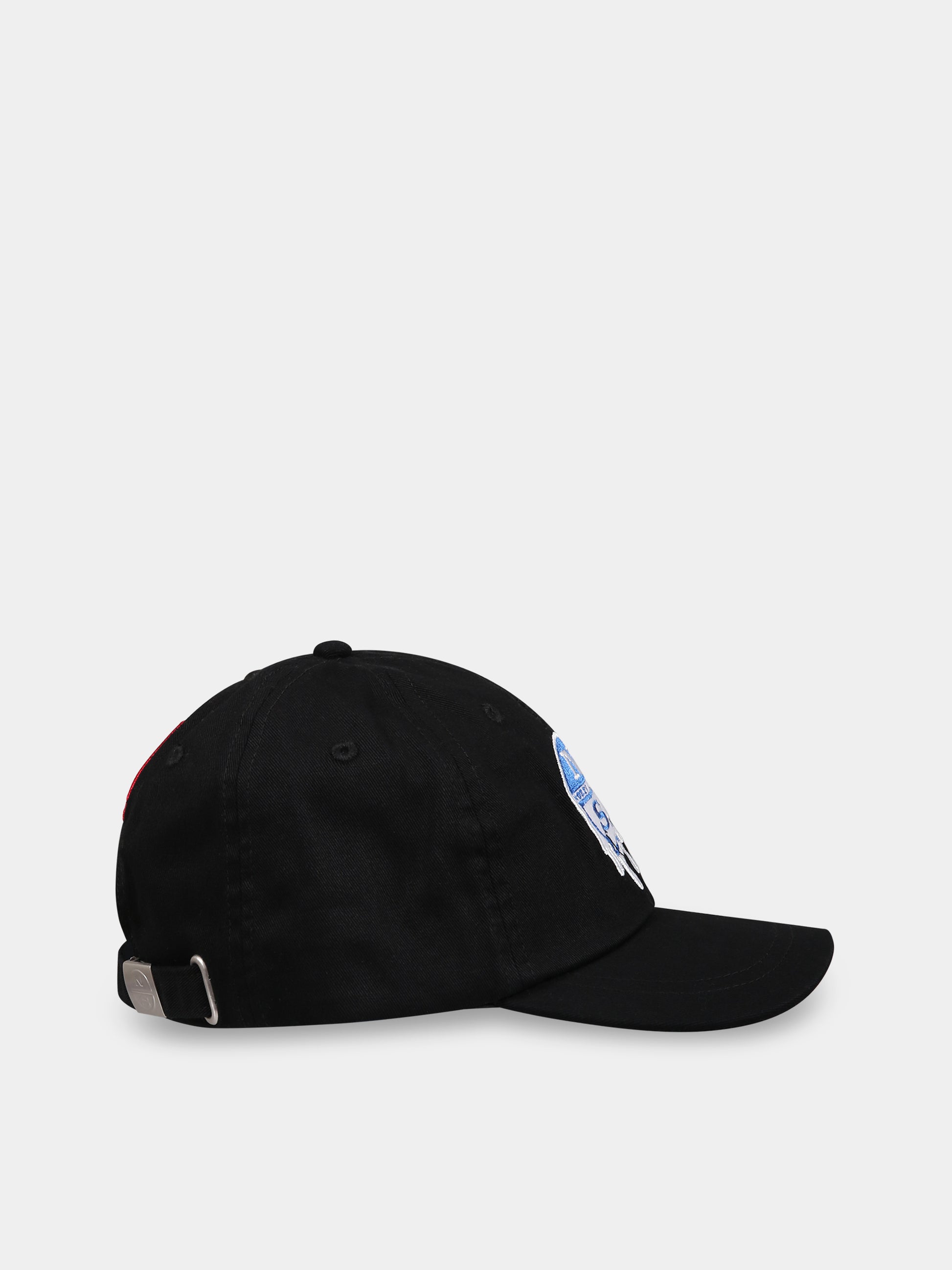 Cappello nero per bambino con logo,North Sails,727152 000 0999