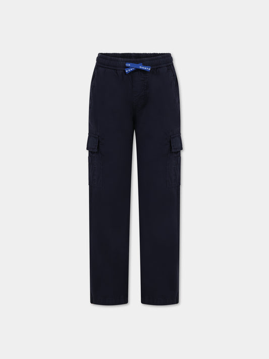 Pantaloni blu per bambino con logo,North Sails,775374 000 0802