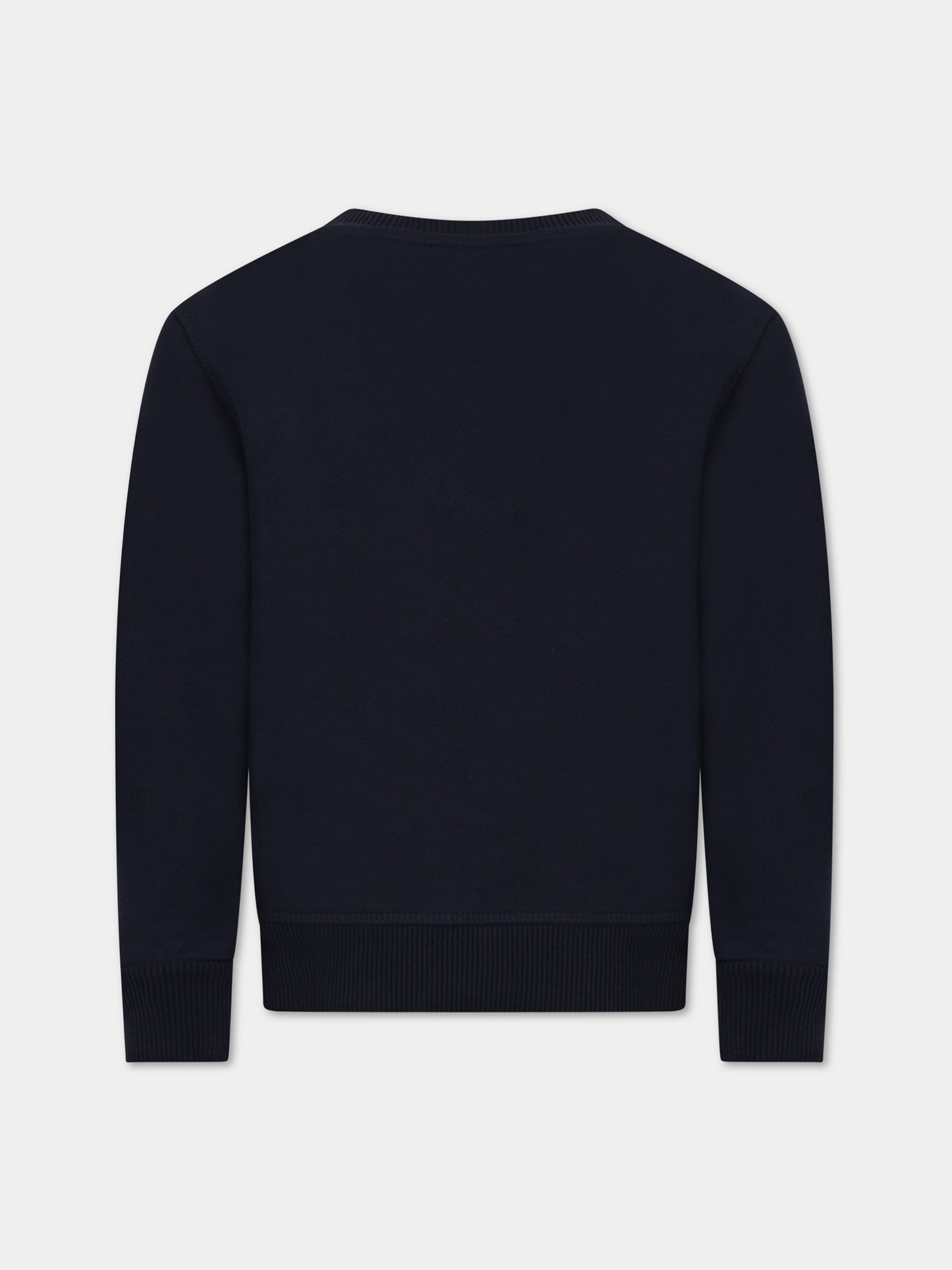 Felpa blu per bambino con logo azzurro,North Sails,794406 000 0802