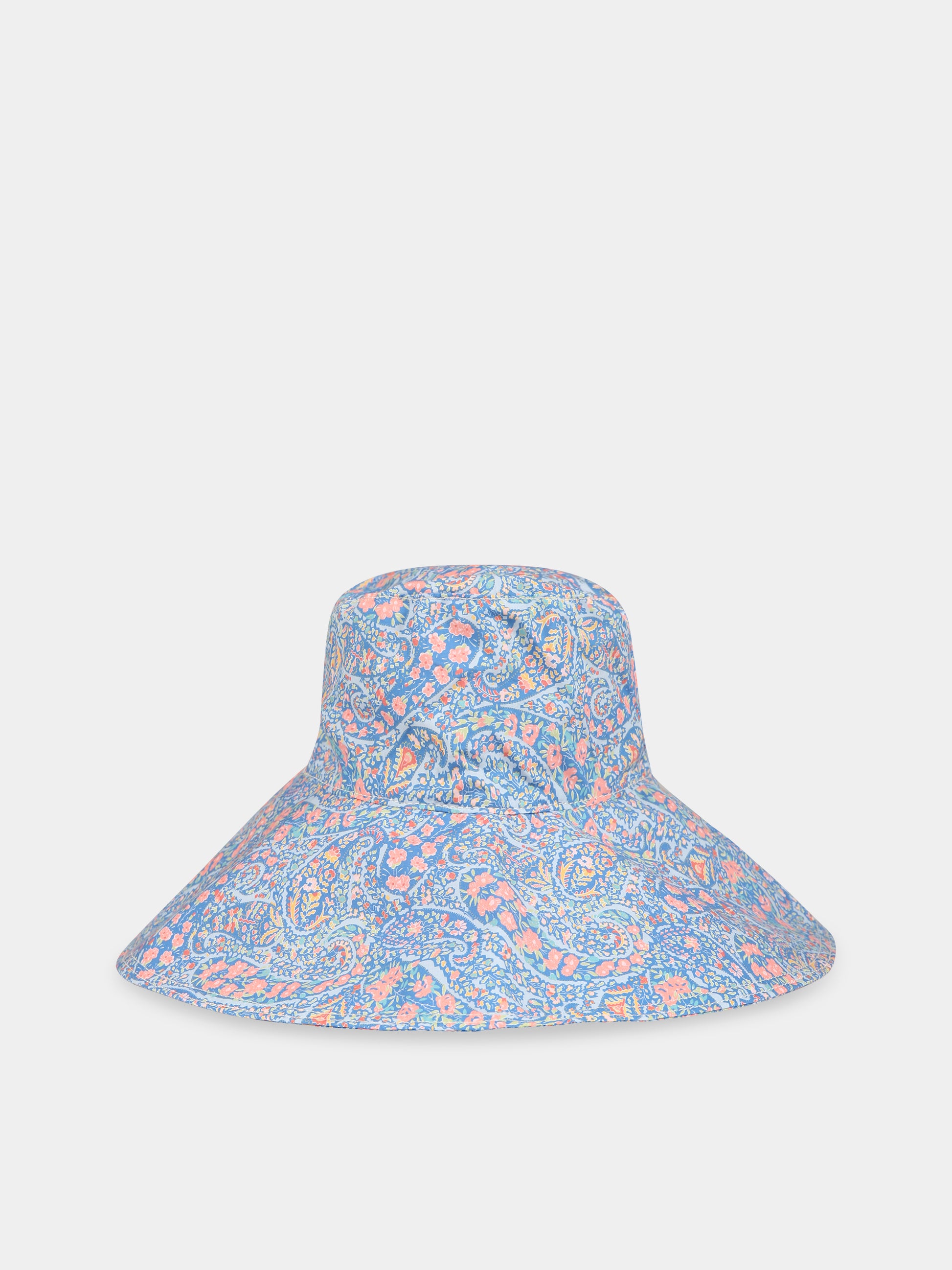 Cloche blu per bambina con stampa liberty  Bourton Bloom,The New Society,S23 ACC WV01 ALBERTINA