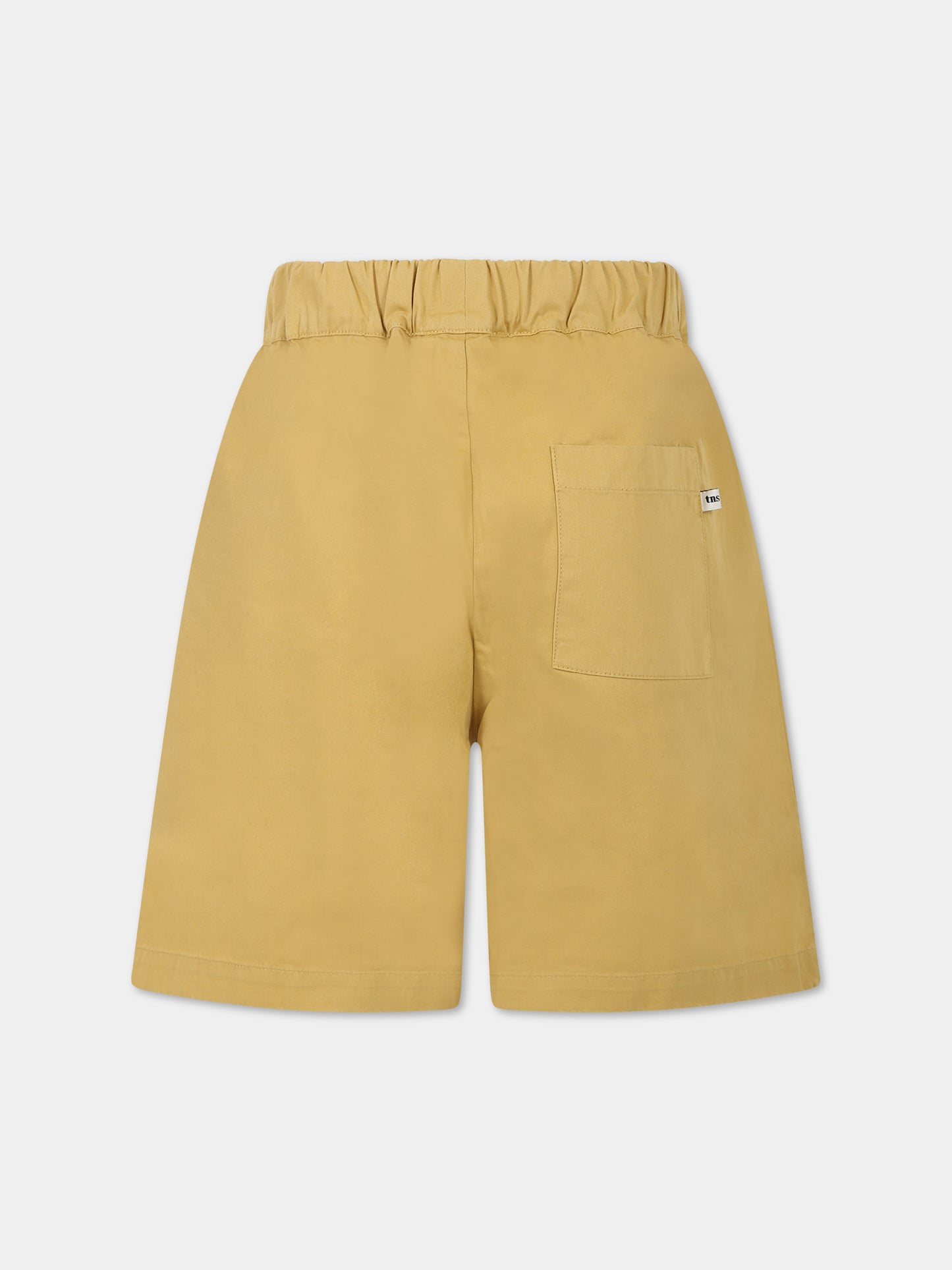 Shorts giallo per bambino con logo,The New Society,S23 K WV011 DANIELLE