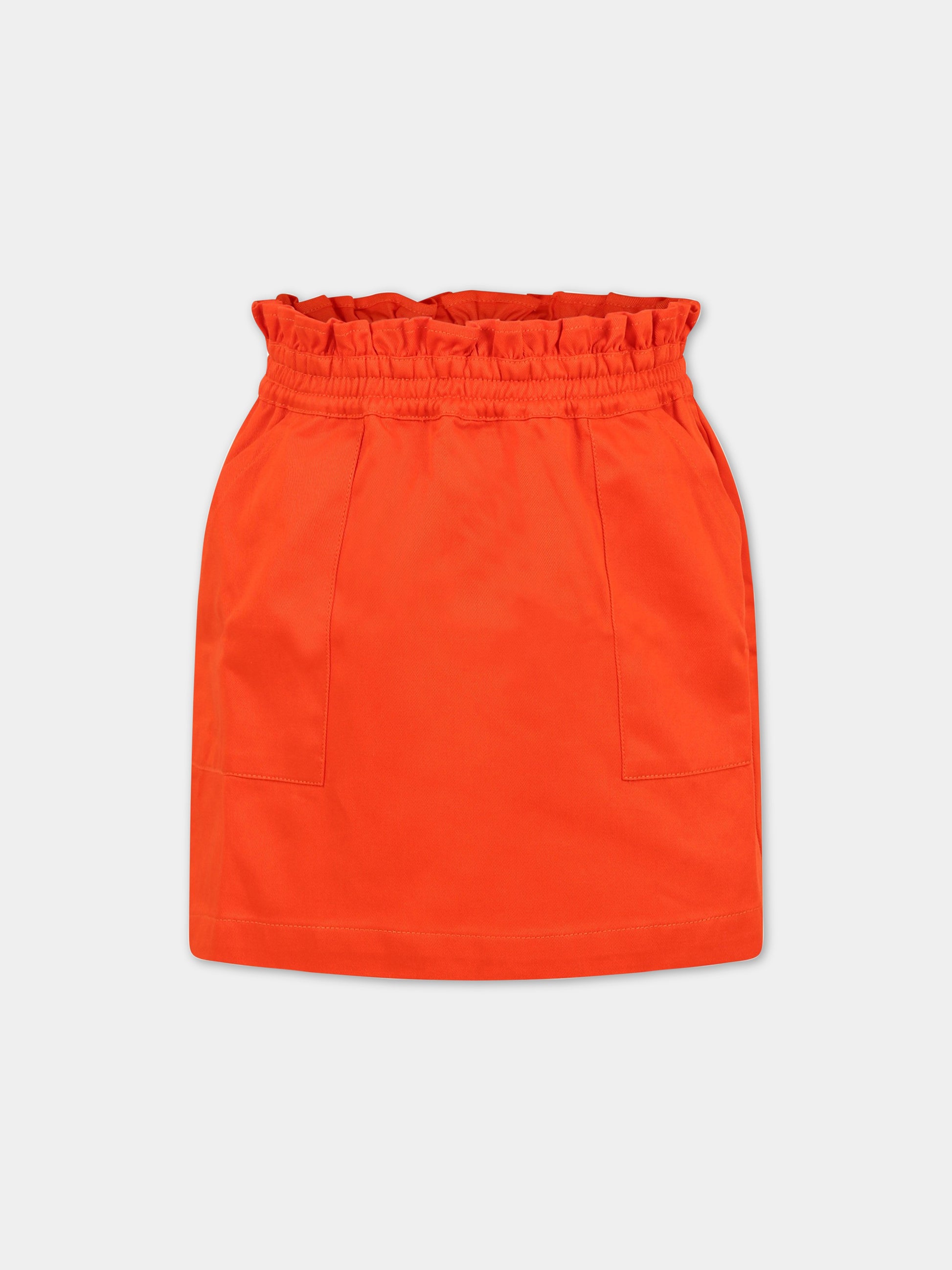 Gonna rossa per bambina con iconico aquilotto,Armani Junior,3R3N08 1NX0Z 0260