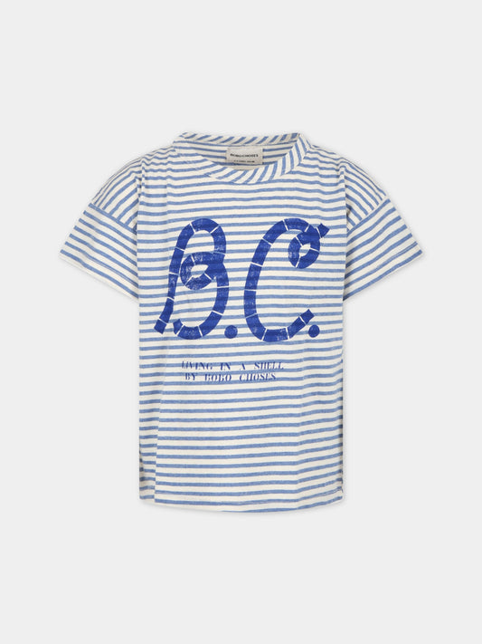 T-shirt multicolor per bambino con logo,Bobo Choses,123AC007