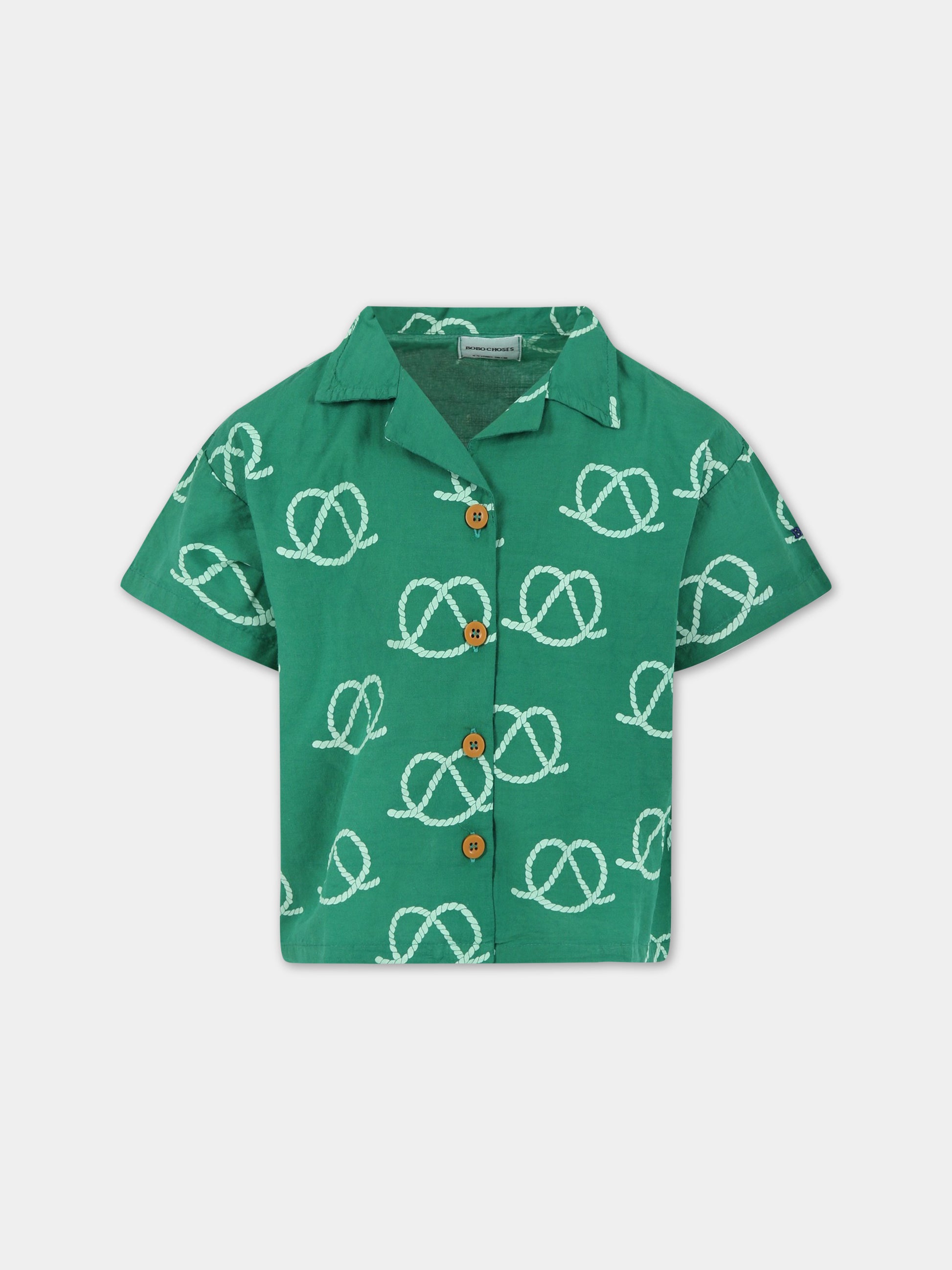 Camicia verde per bambino,Bobo Choses,123AC105