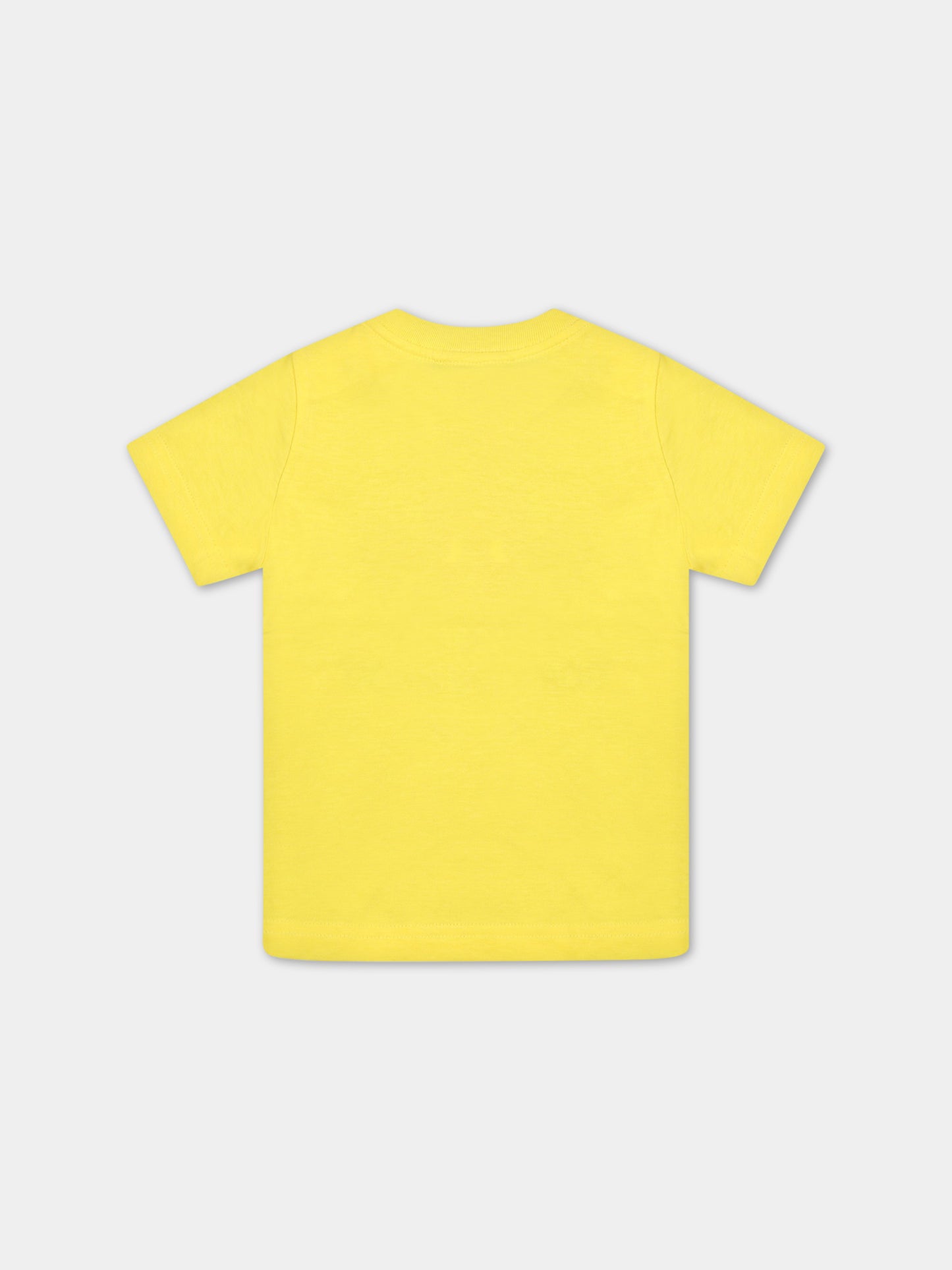 T-shirt gialla per neonato con stampa,Dsquared2,DQ1640 D004G DQ205