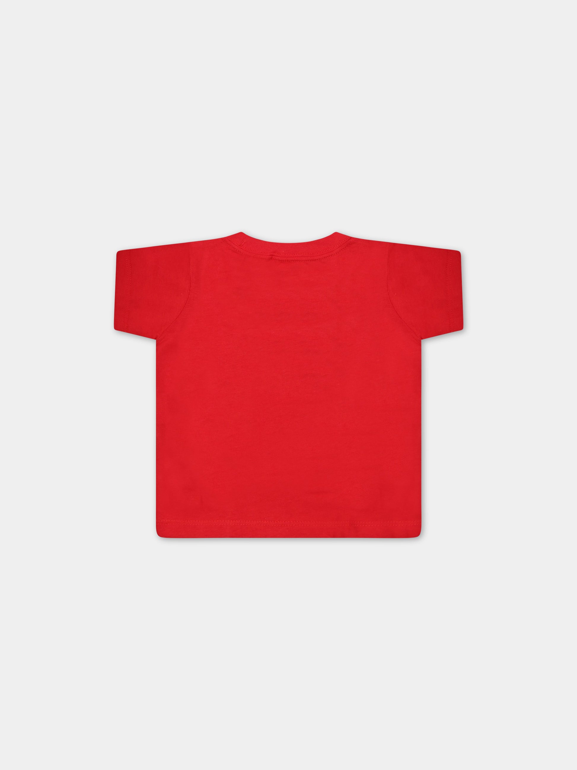 T-shirt rossa per neonato con stampa bianca del logo,Levi's Kids,LK6E8157 6E8157 R6W