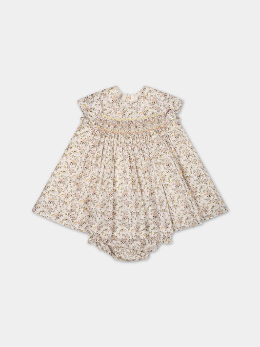 Vestito multicolor per neonata con stampa,Bonpoint,S03XDRW00102 502