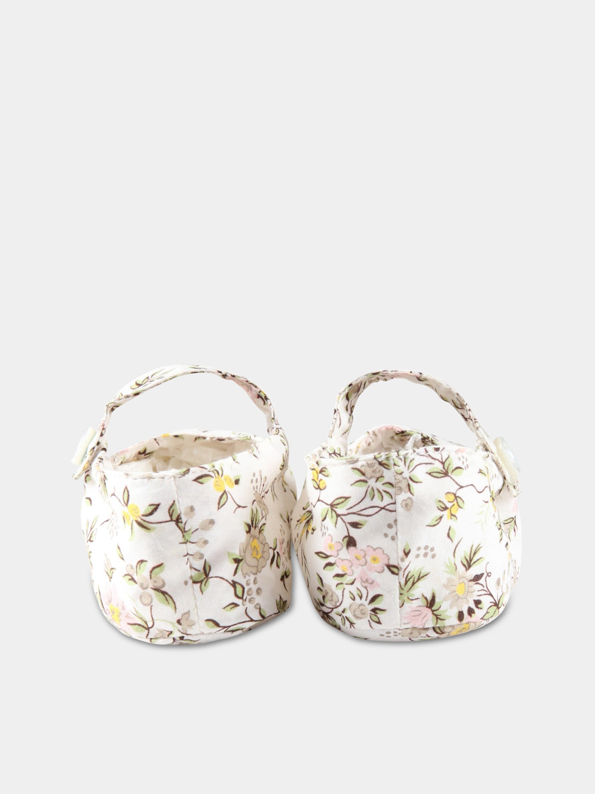 Scarpe avorio per neonata con stampa Liberty,Bonpoint,S03XACW00100 502