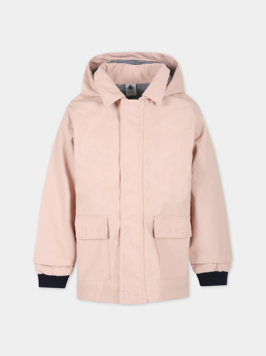 Impermeabile rosa per bambina,Petit Bateau,A06JJ SALINE