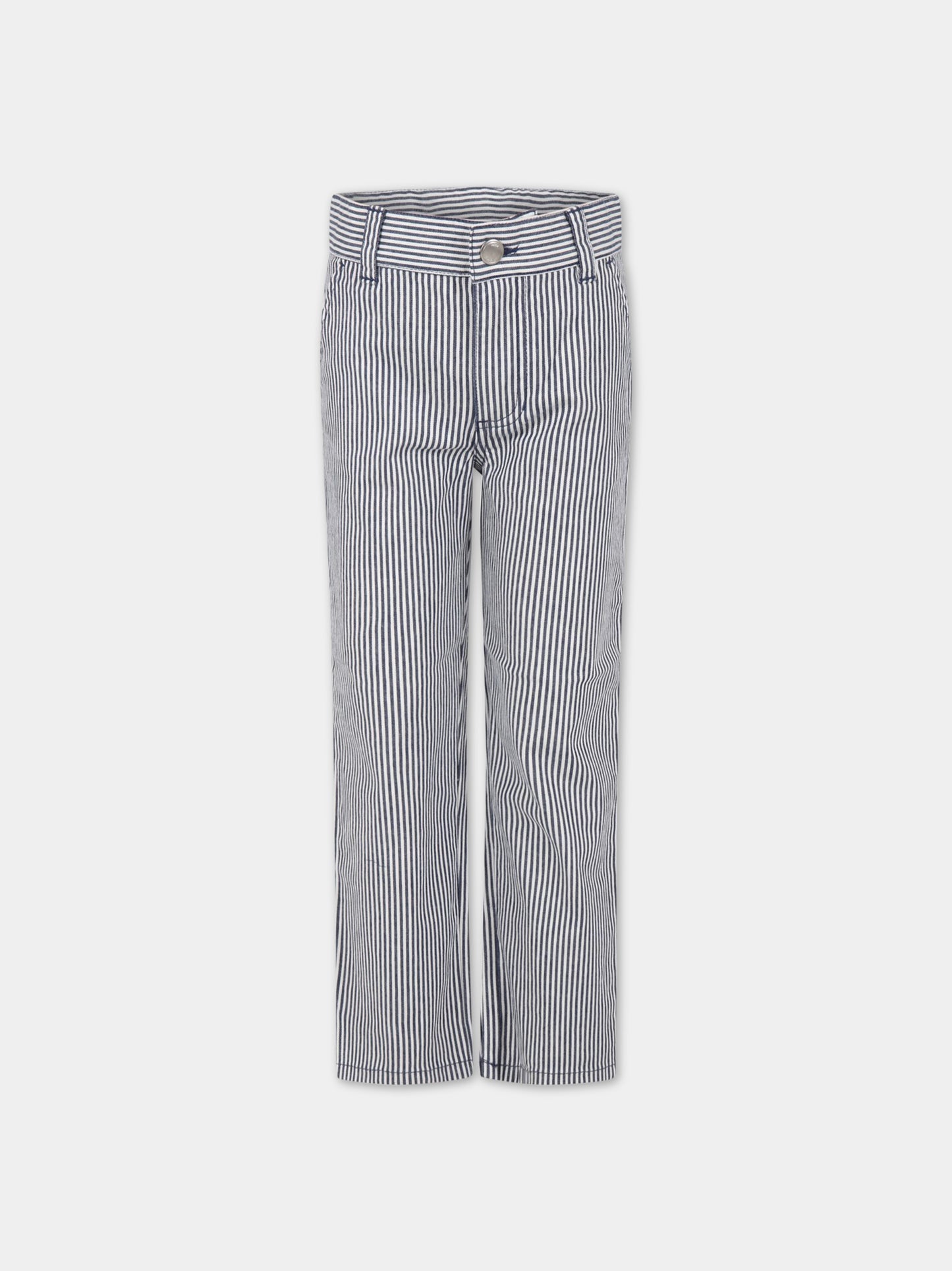 Pantaloni multicolor per bambino,Petit Bateau,A06K3 MEDIEVAL/MARSHMALLOW