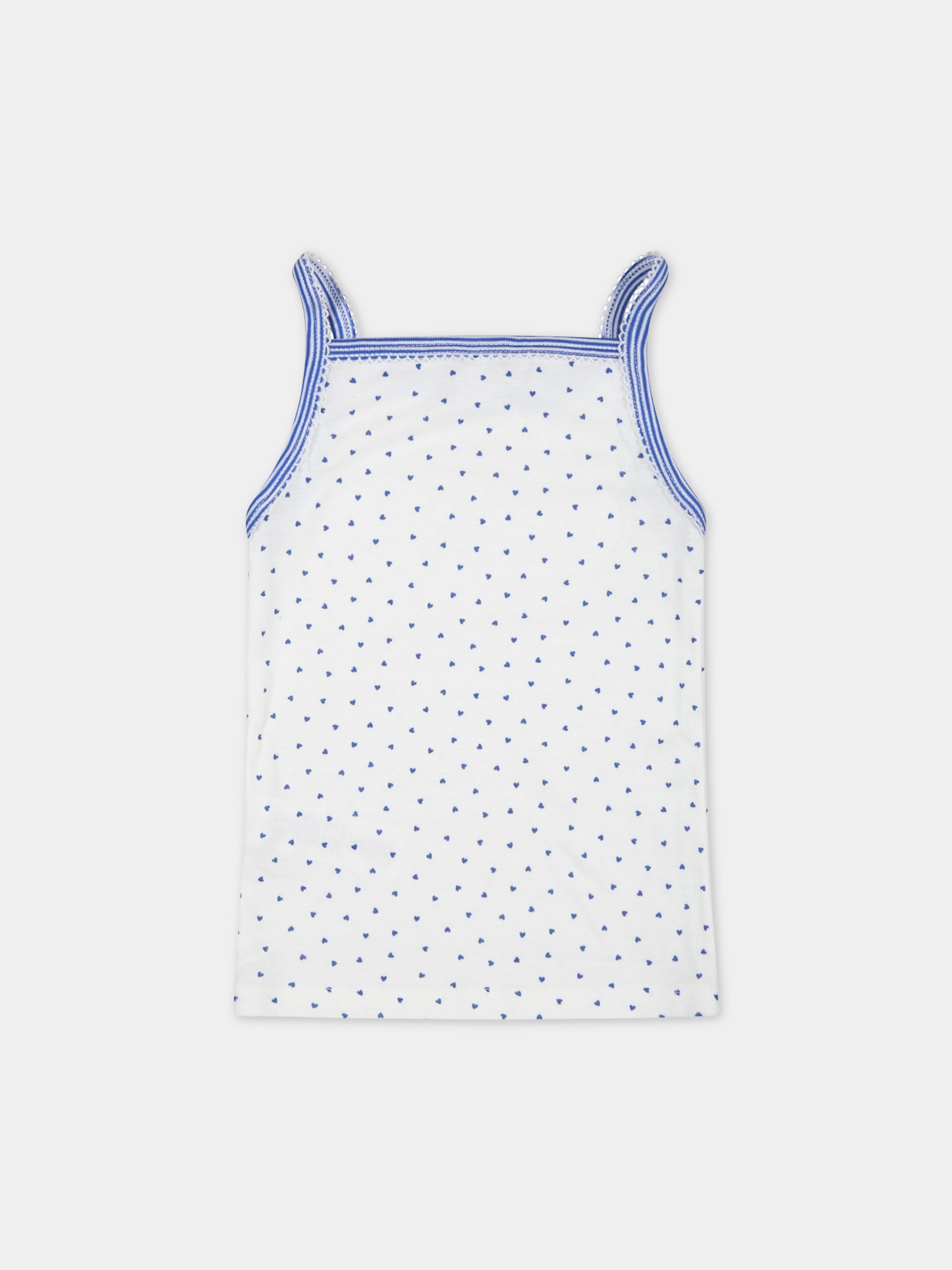 Set multicolor per bambina con cuori e logo,Petit Bateau,A07A2 VARIANTE 1