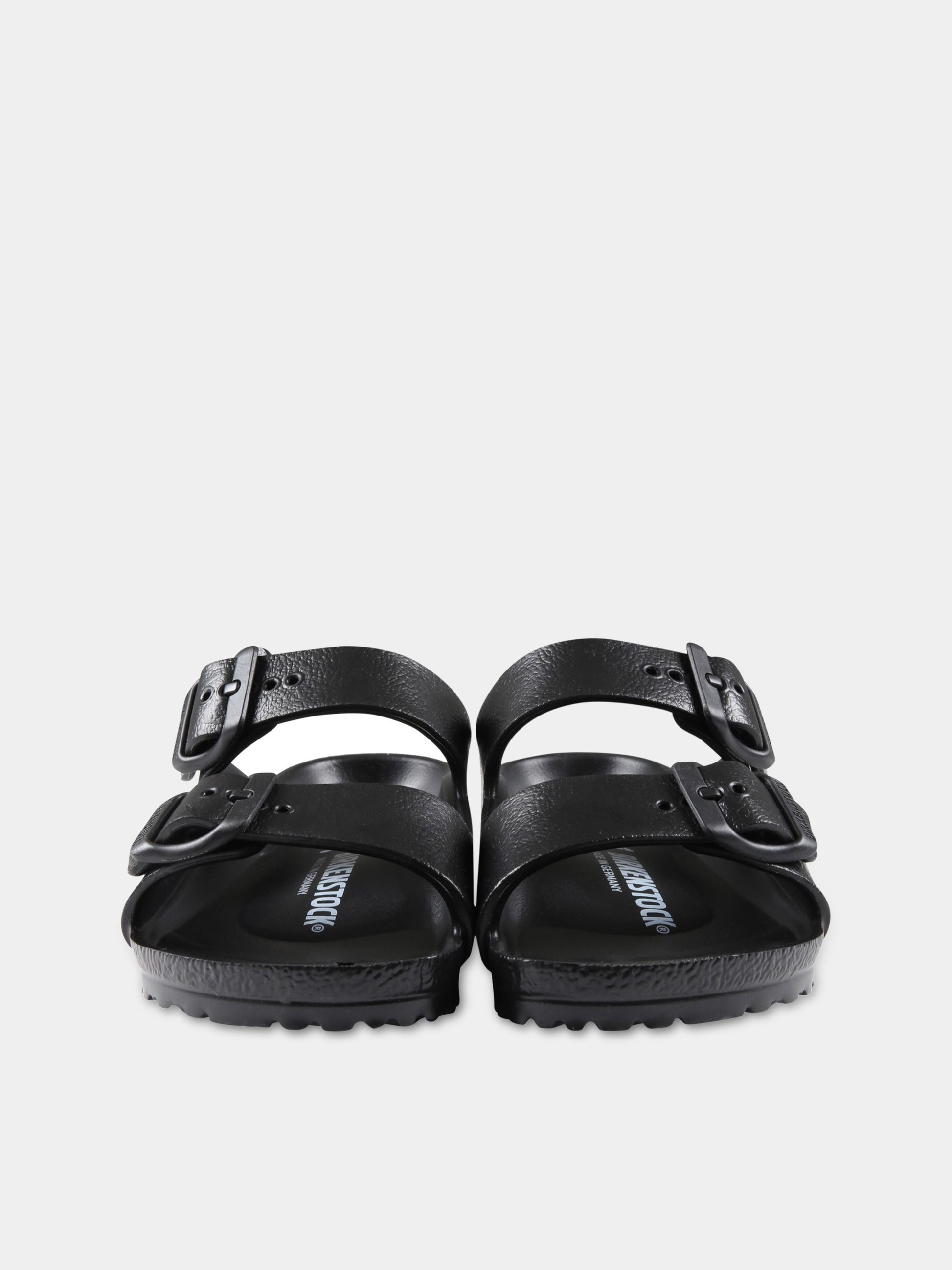 Sandali neri  Arizona Eva Kids  per bambini con logo,Birkenstock,1018924