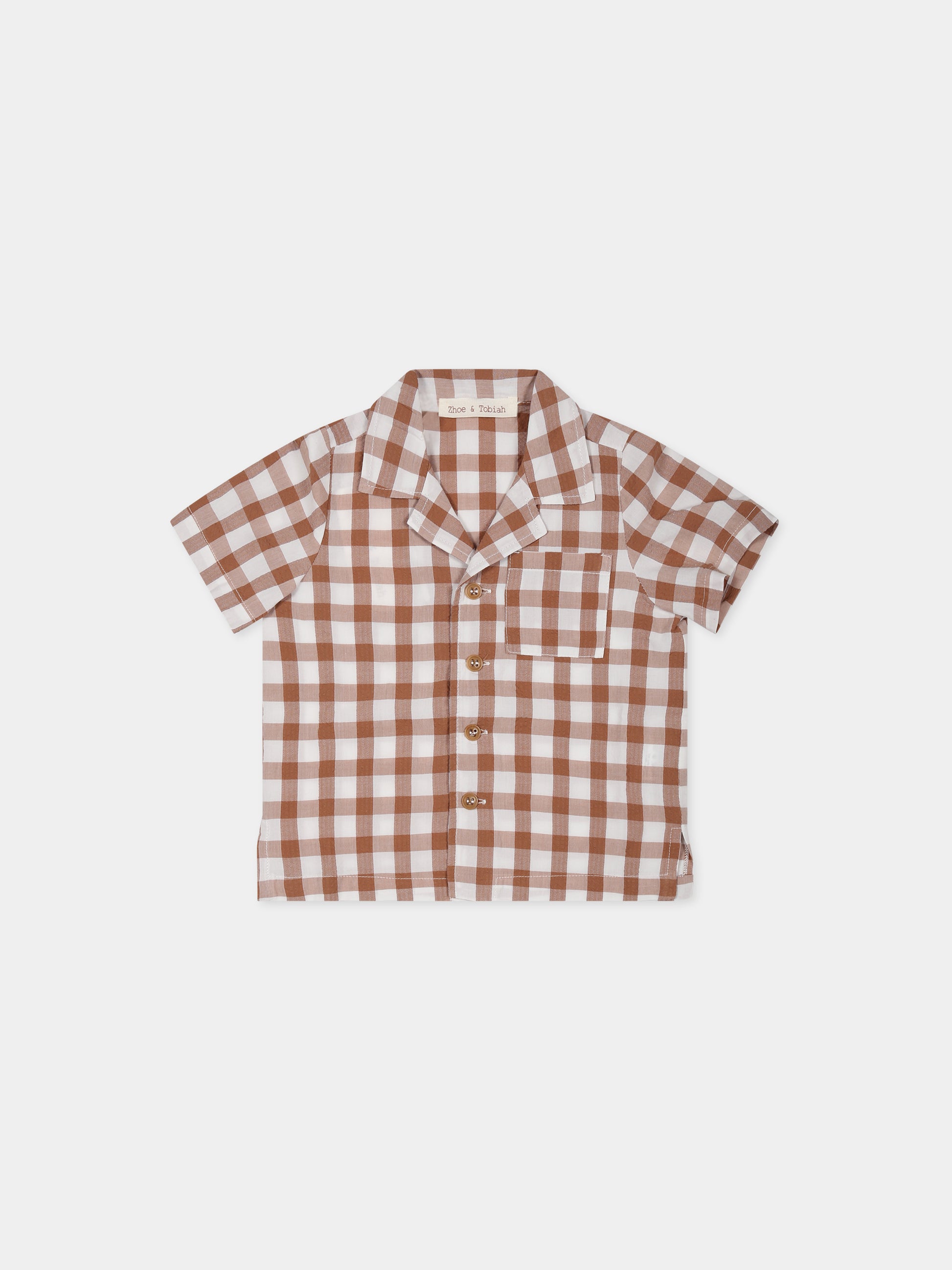 Camicia marrone per neonato,Zhoe & Tobiah,SEQ4 116