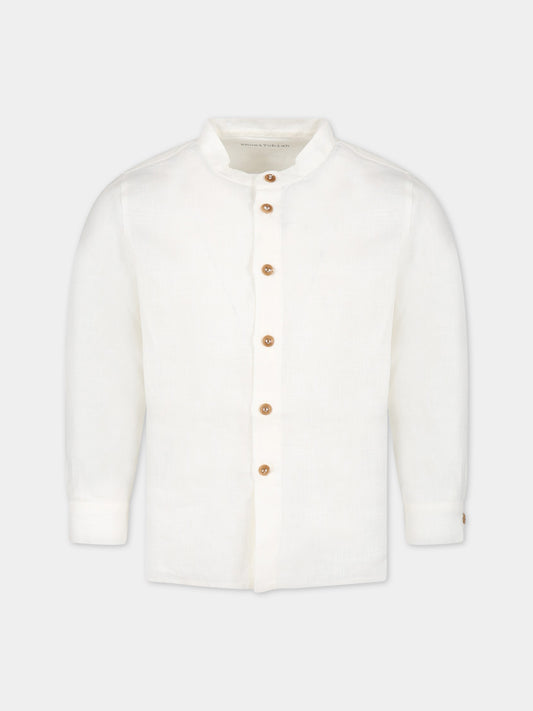 Camicia bianca per bambino,Zhoe & Tobiah,LIN3 1