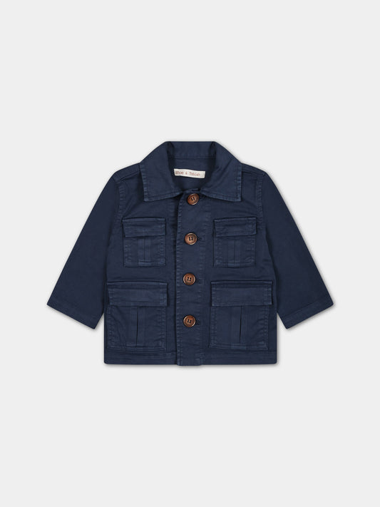 Giubbotto blu per neonato,Zhoe & Tobiah,JPS12 11